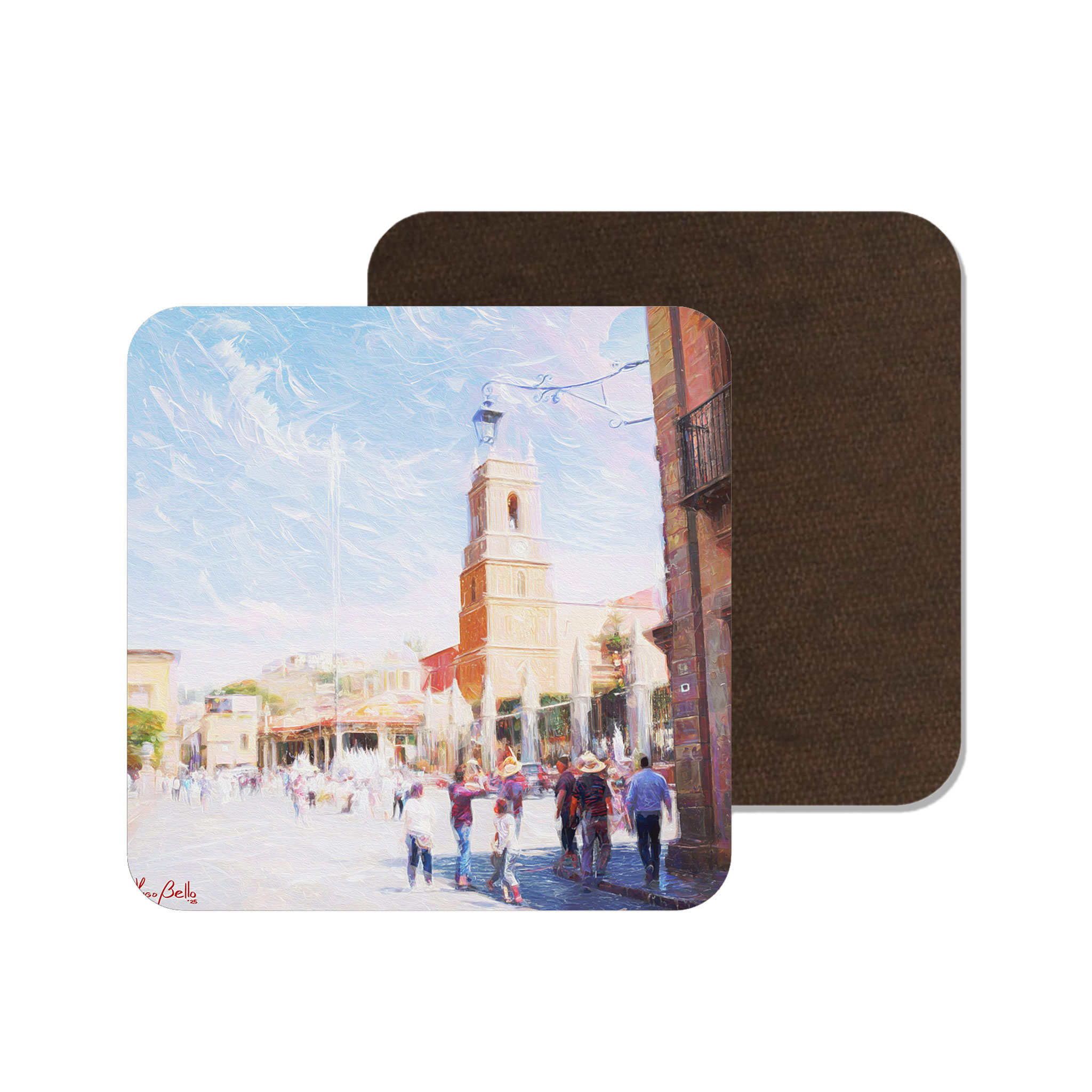 San Miguel de Allende Centro 05 on Artistic House Coaster product thumbnail image San Miguel de Allende Centro 05 on Artistic House Coaster product thumbnail image