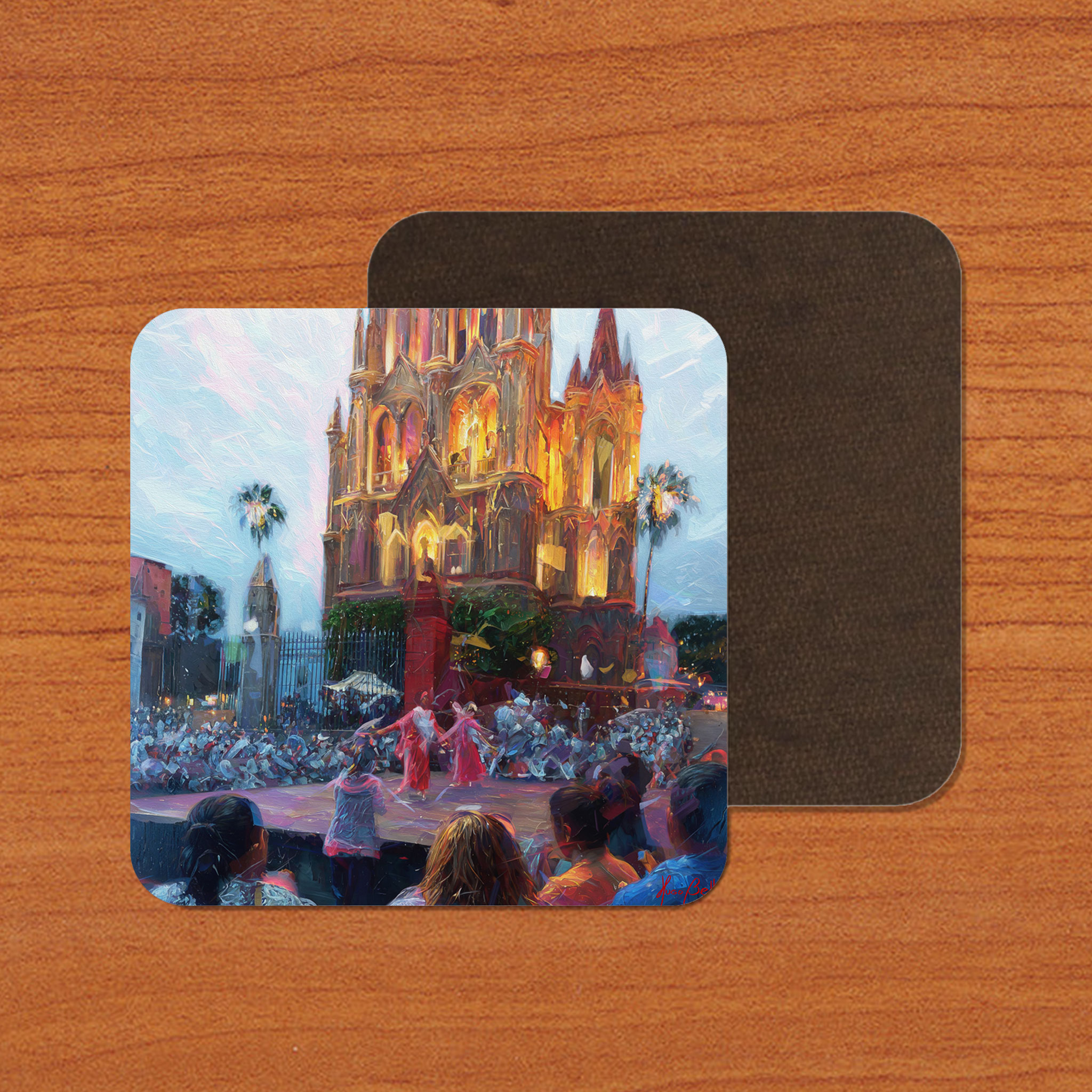 San Miguel de Allende Centro 07 on Artistic House Coaster