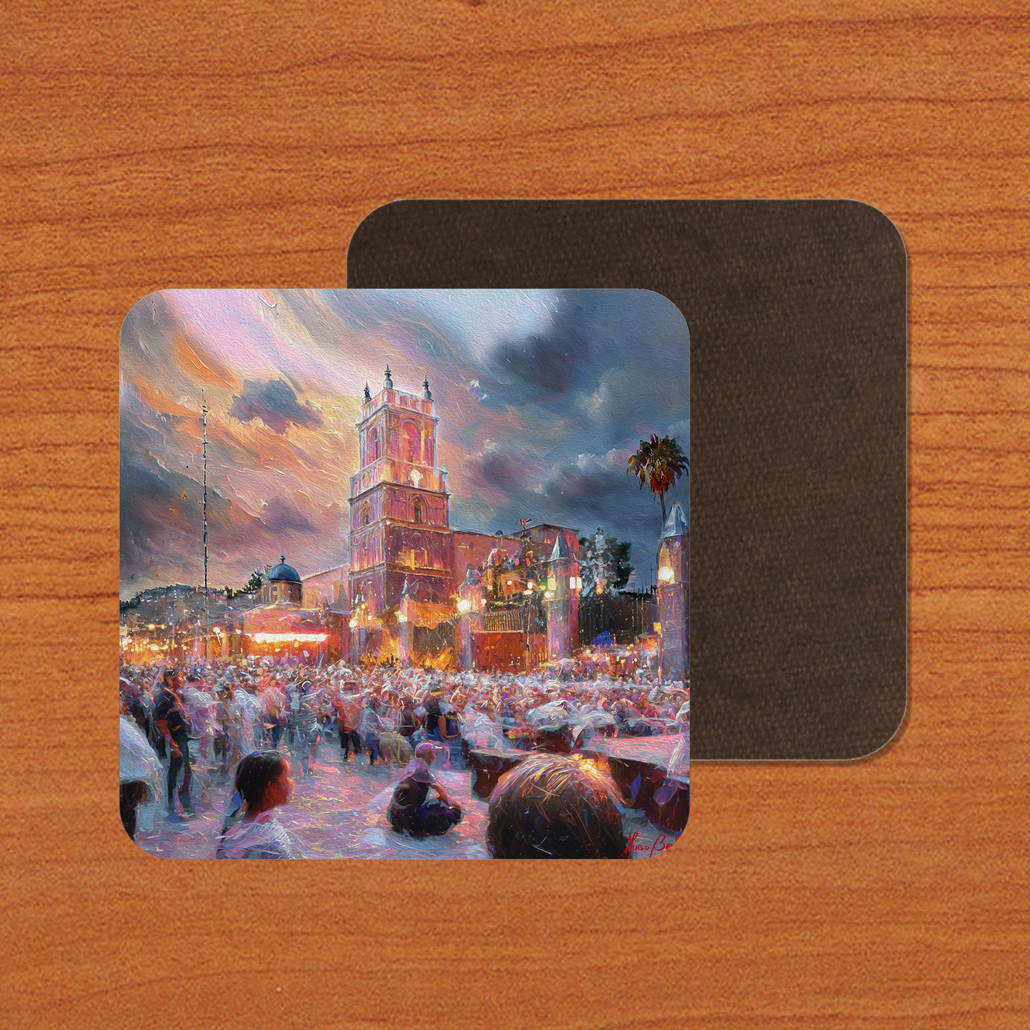 San Miguel de Allende Centro 06 on Artistic House Coaster product thumbnail image San Miguel de Allende Centro 06 on Artistic House Coaster product thumbnail image