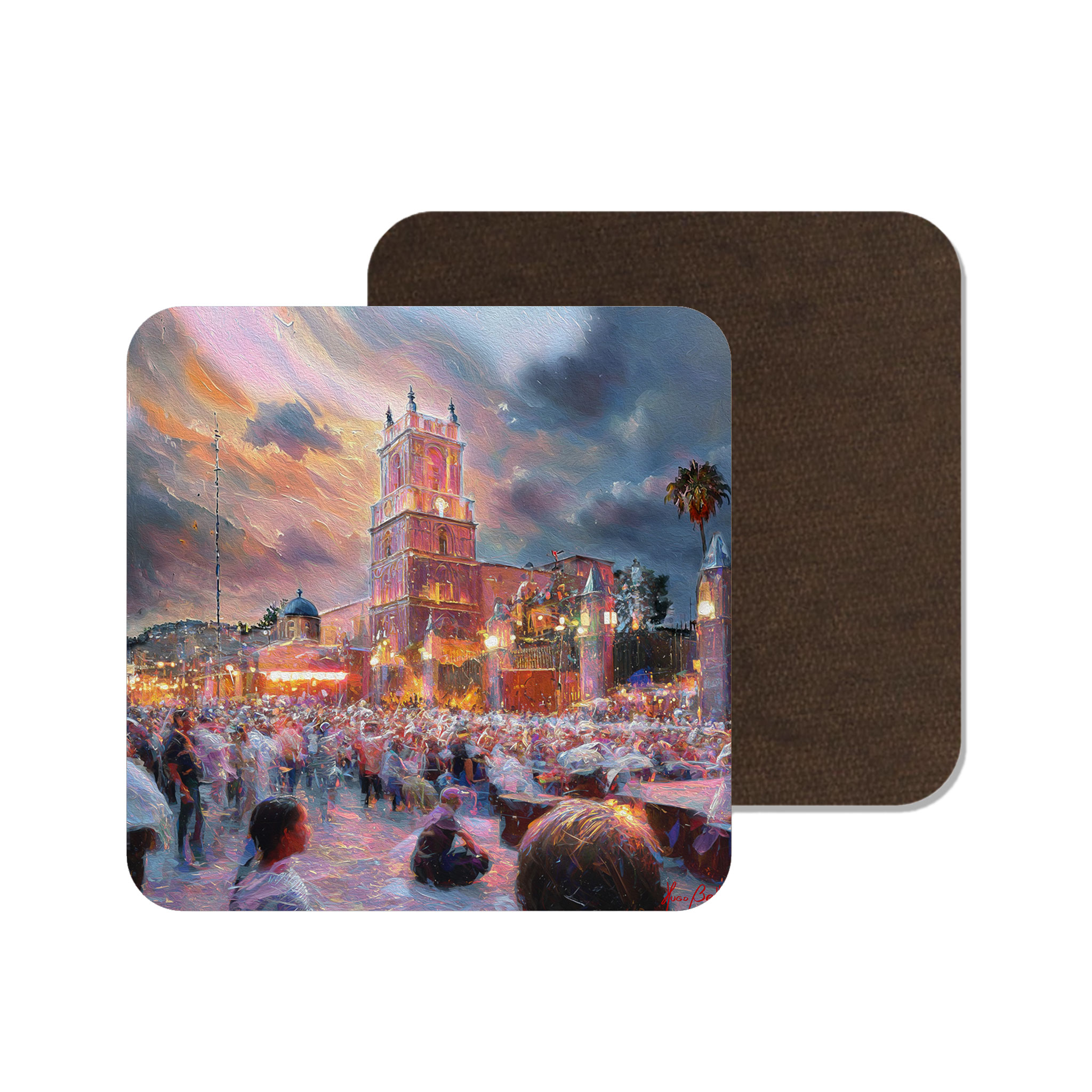 San Miguel de Allende Centro 06 on Artistic House Coaster product thumbnail image San Miguel de Allende Centro 06 on Artistic House Coaster product thumbnail image