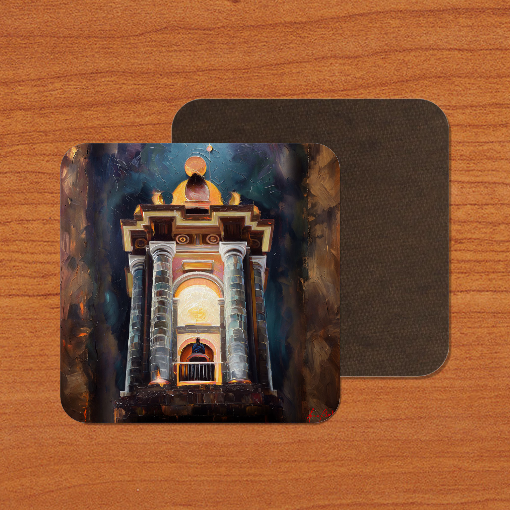 San Miguel de Allende Campanario 01 on Artistic House Coaster