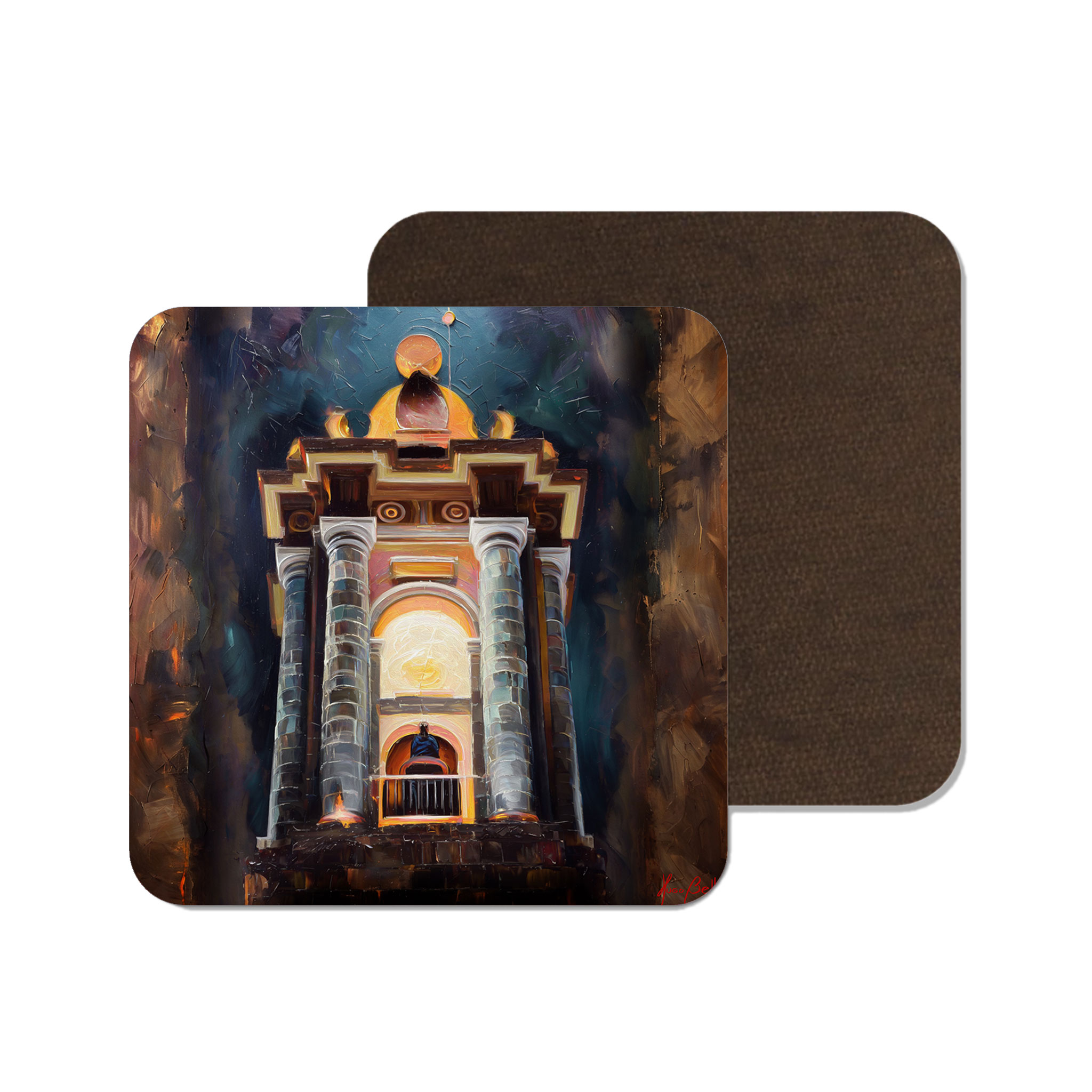 San Miguel de Allende Campanario 01 on Artistic House Coaster product thumbnail image