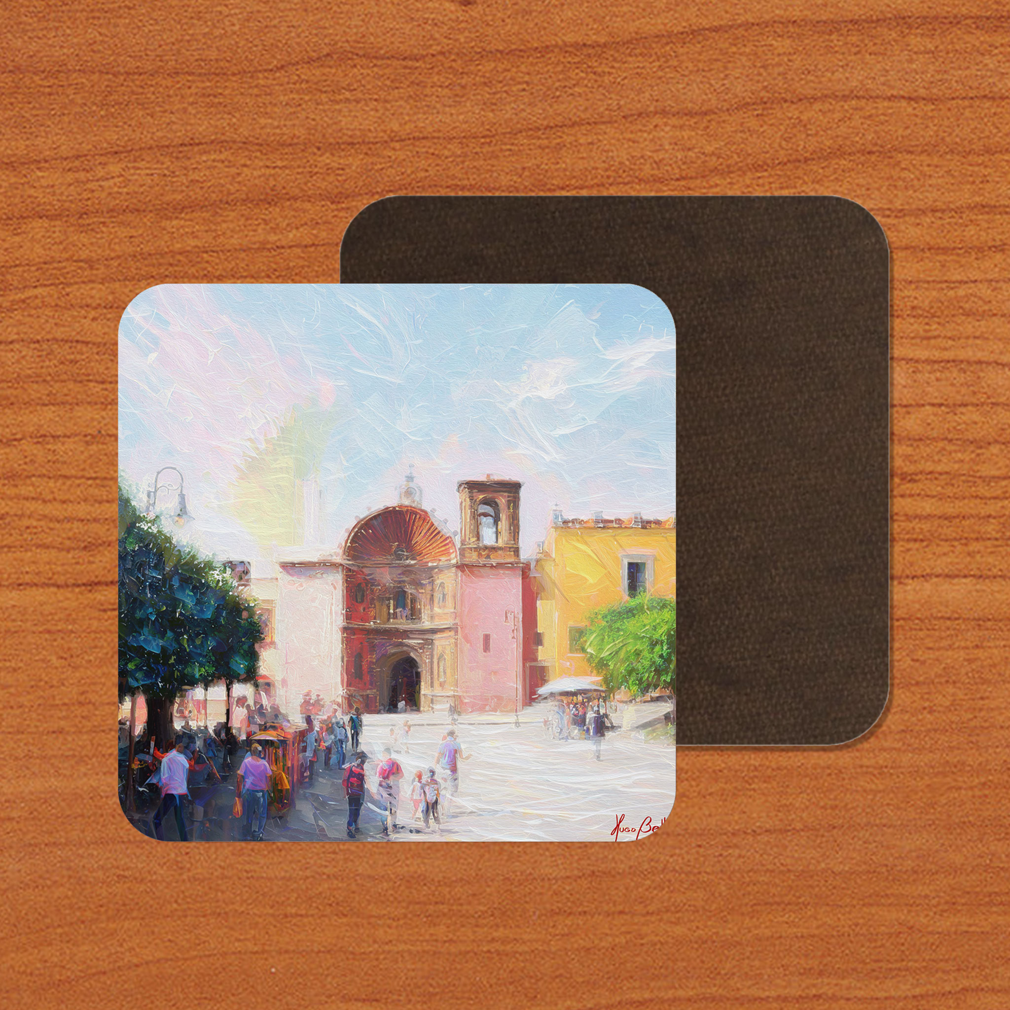San Miguel de Allende Centro 03 on Artistic House Coaster