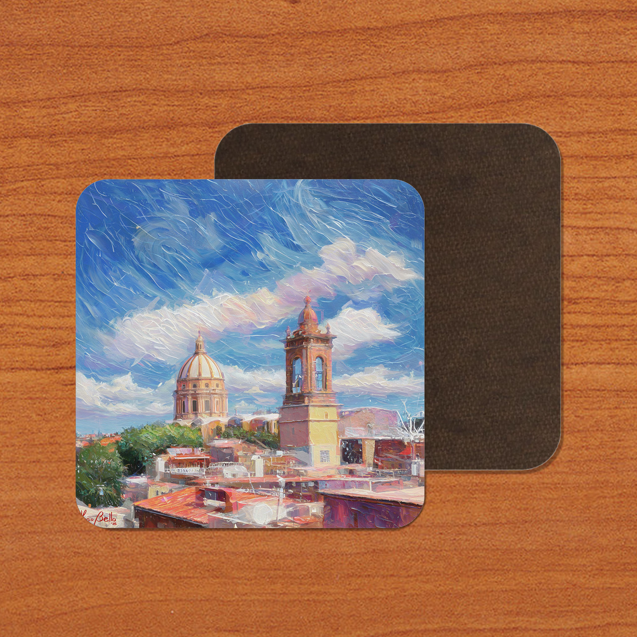 San Miguel de Allende Campanario 02 on Artistic House Coaster
