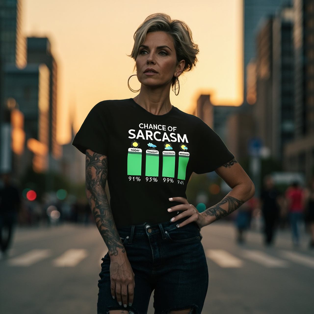 Sarcasm Forecast Tee product thumbnail image