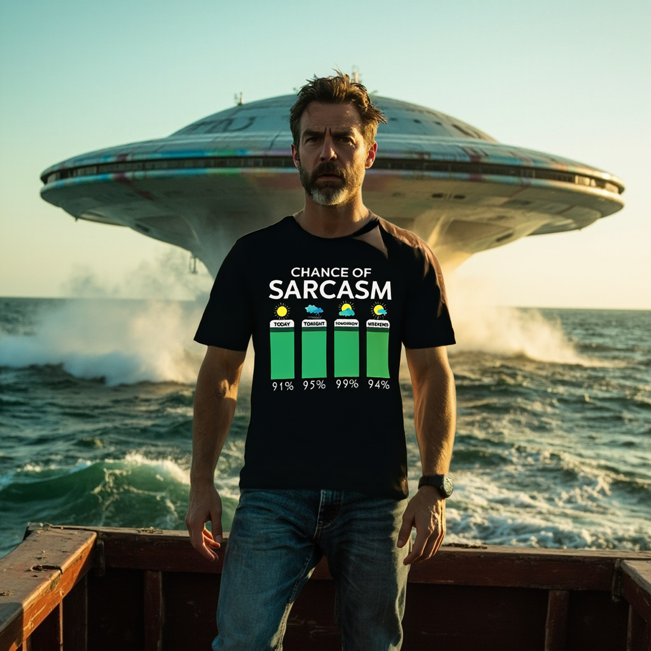 Sarcasm Forecast Tee product thumbnail image