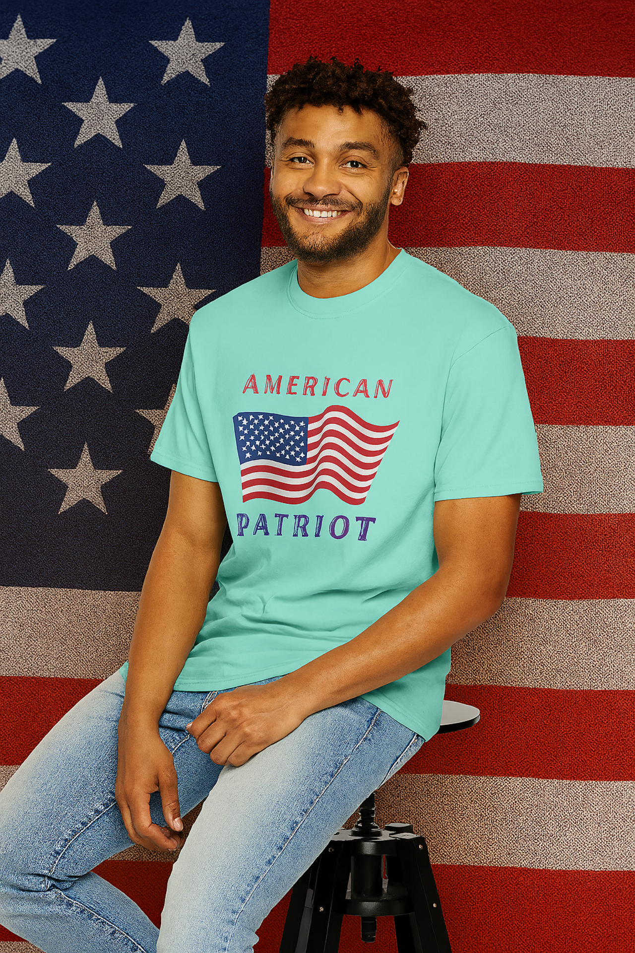 American Patriot T-Shirt, Unisex Cotton Tee, July 4th Outfit, Memorial Day Shirt, USA Pride Apparel product thumbnail image American Patriot T-Shirt, Unisex Cotton Tee, July 4th Outfit, Memorial Day Shirt, USA Pride Apparel product thumbnail image