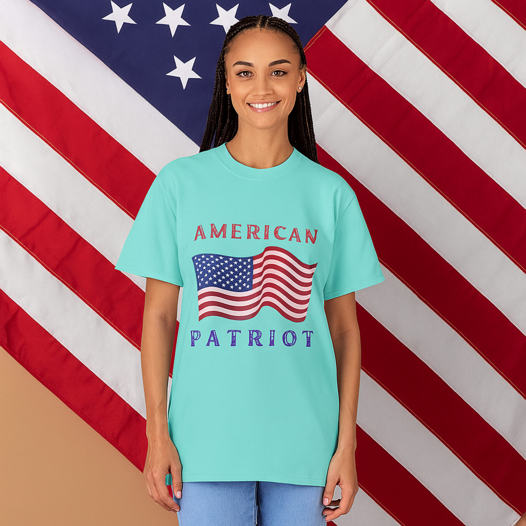 American Patriot T-Shirt, Unisex Cotton Tee, July 4th Outfit, Memorial Day Shirt, USA Pride Apparel product thumbnail image American Patriot T-Shirt, Unisex Cotton Tee, July 4th Outfit, Memorial Day Shirt, USA Pride Apparel product thumbnail image