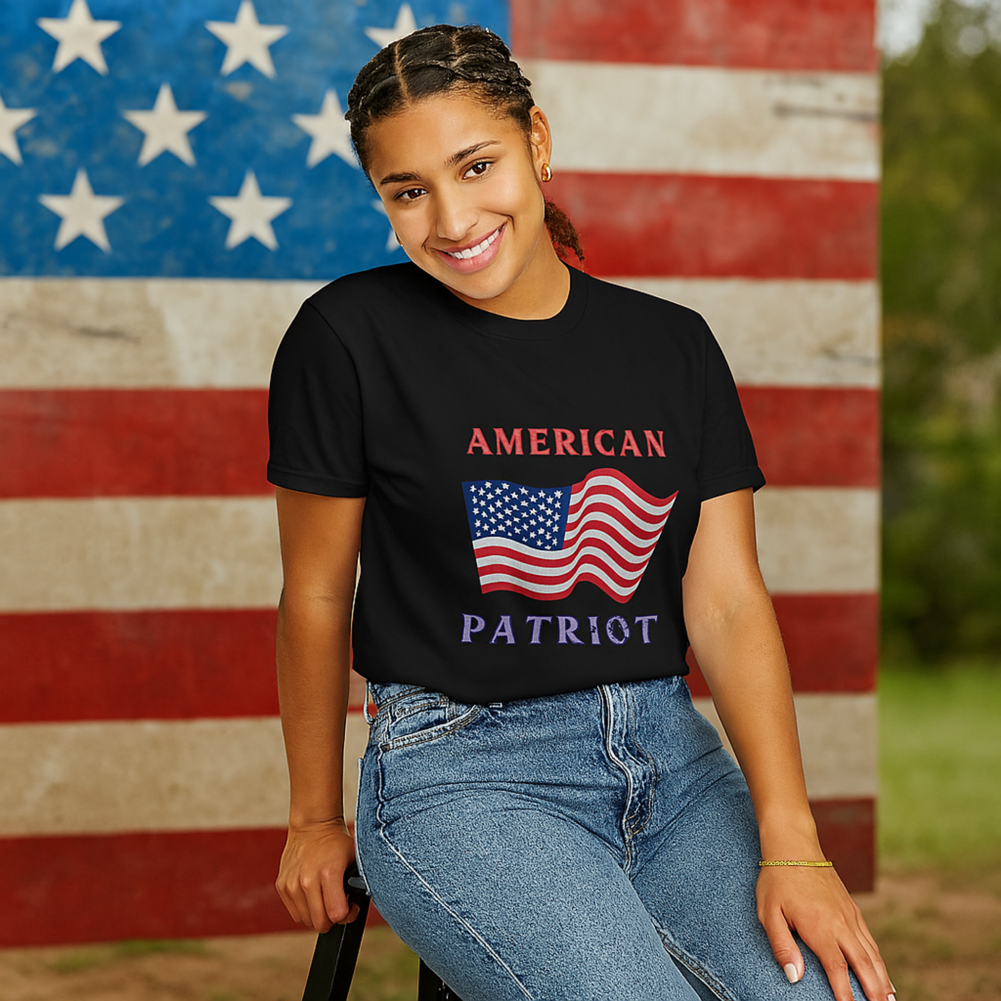 American Patriot T-Shirt, Unisex Cotton Tee, July 4th Outfit, Memorial Day Shirt, USA Pride Apparel product thumbnail image American Patriot T-Shirt, Unisex Cotton Tee, July 4th Outfit, Memorial Day Shirt, USA Pride Apparel product thumbnail image