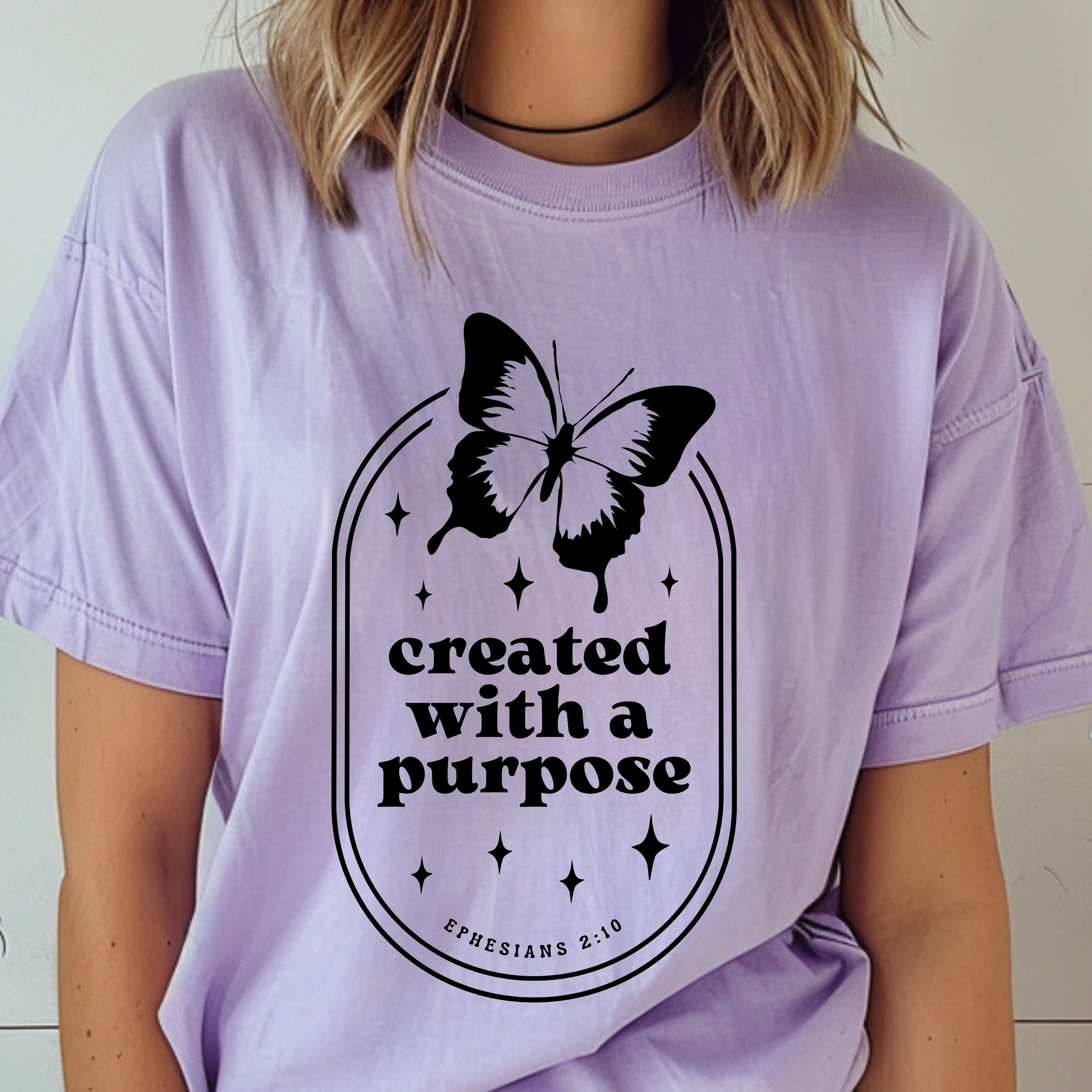 Created With a Purpose - Ephesians 2:10 - Christian T-Shirt product thumbnail image Created With a Purpose - Ephesians 2:10 - Christian T-Shirt product thumbnail image