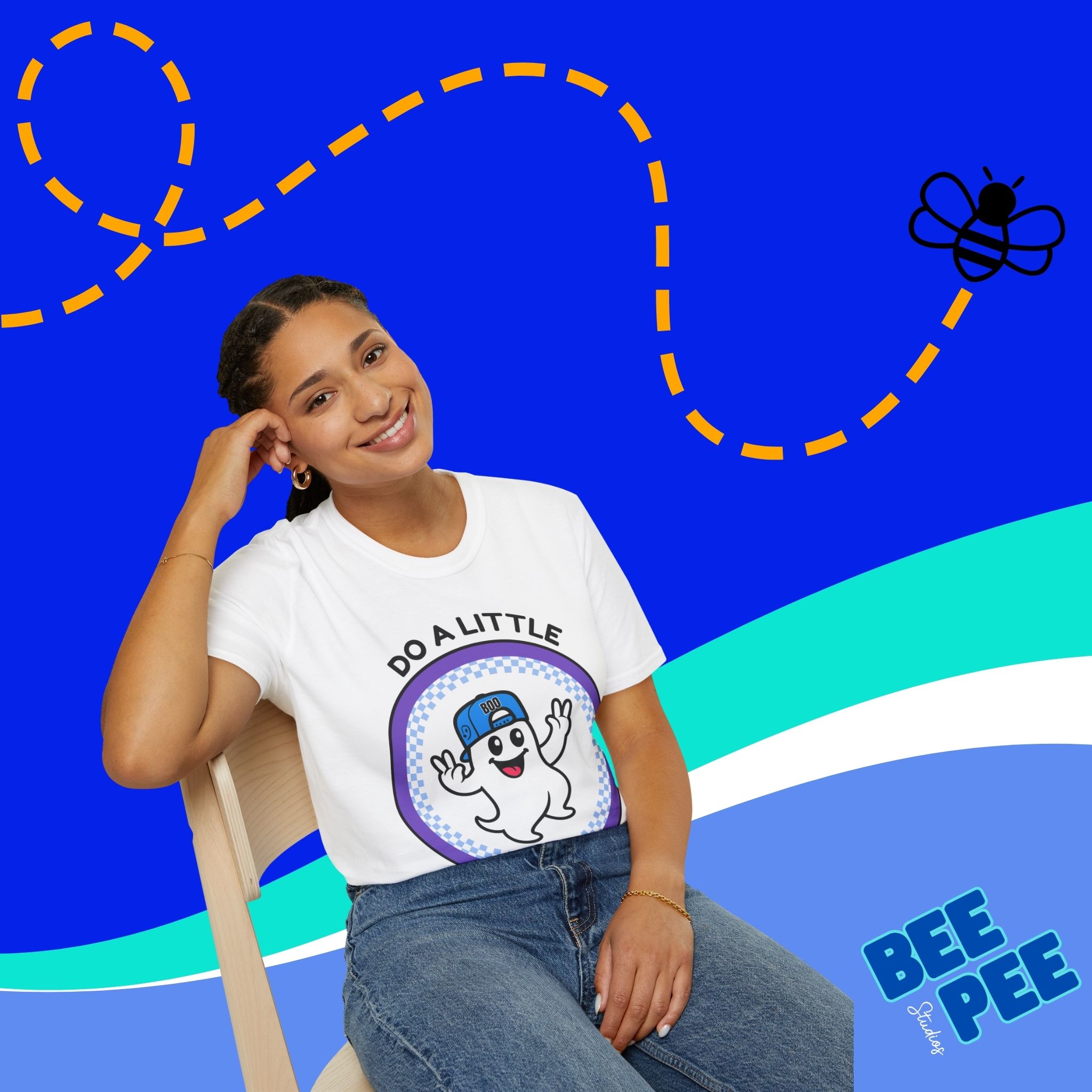 Ghost Graphic Tee Shirt Do a Little Boo Thang Baseball Cap Design product thumbnail image Ghost Graphic Tee Shirt Do a Little Boo Thang Baseball Cap Design product thumbnail image