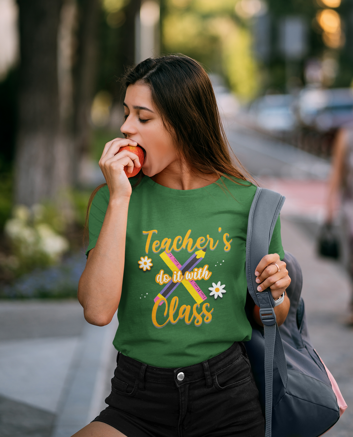 Teacher's do it with Class T-Shirt, Cute Teacher Gift, Teacher Back to School Tee, Teacher Appreciation Day, Teacher Classroom Outfit product thumbnail image