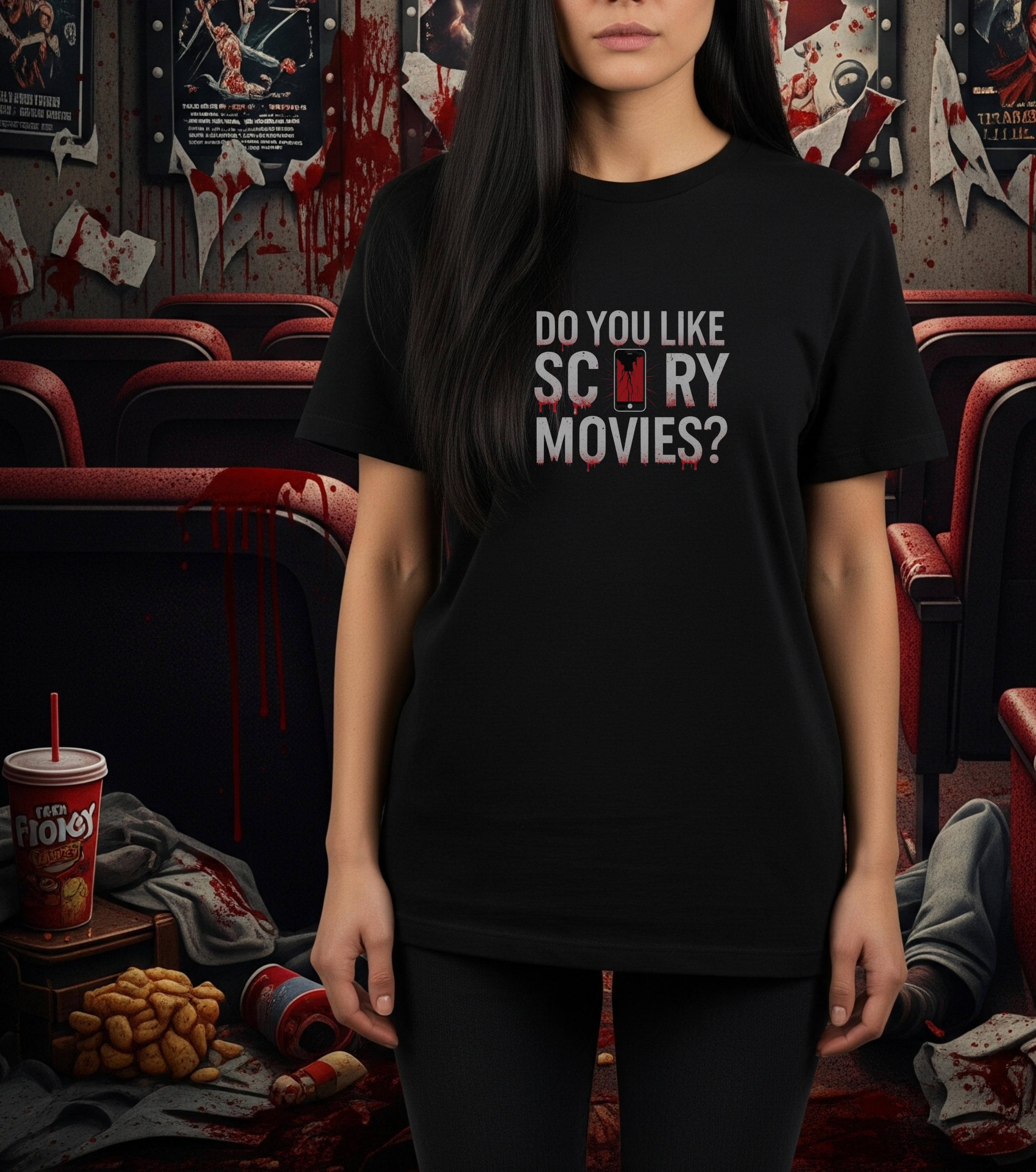 "What’s Your Favorite Scary Movie?" Tee product thumbnail image