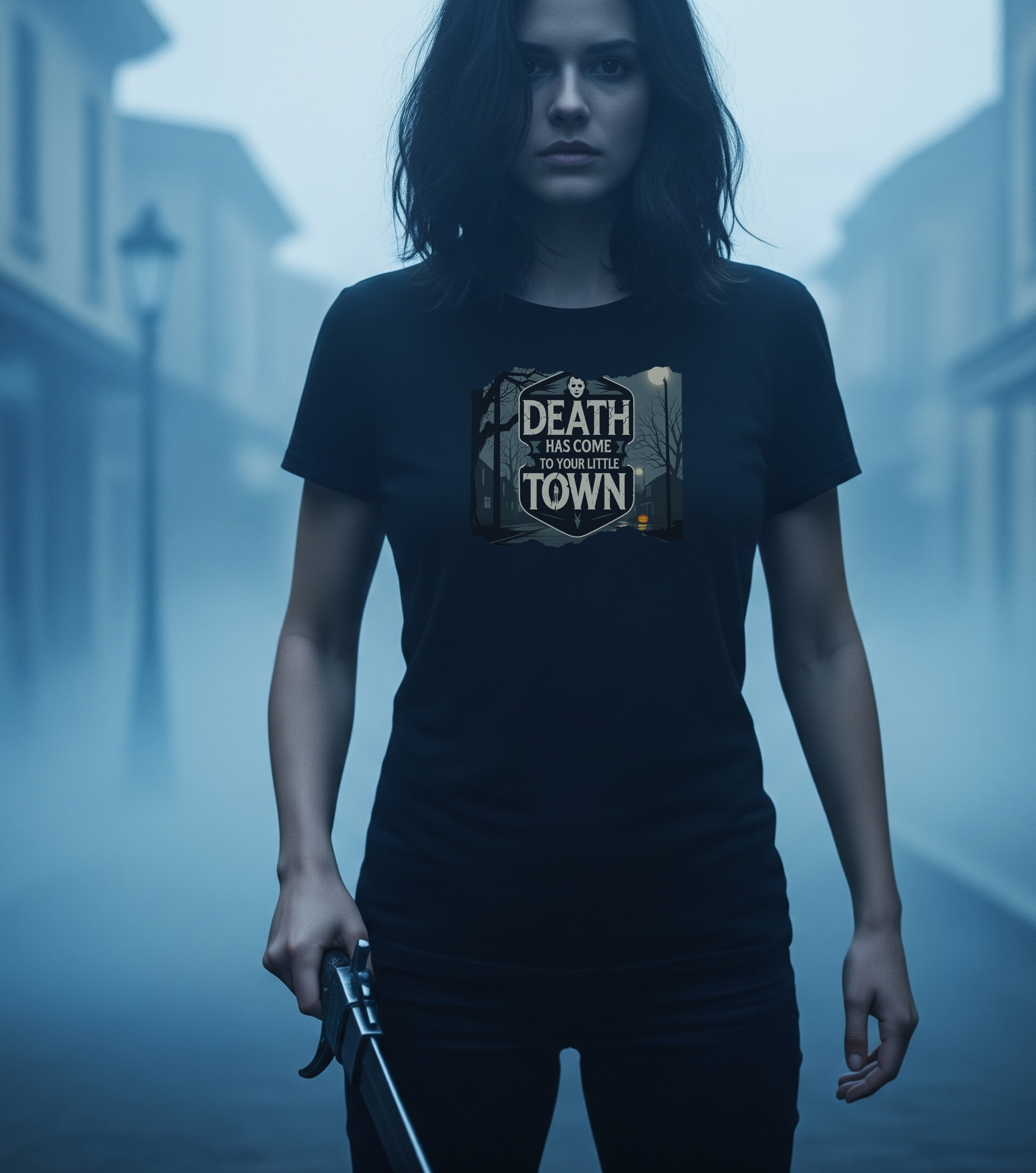"Death Has Come to Your Little Town" Tee product thumbnail image