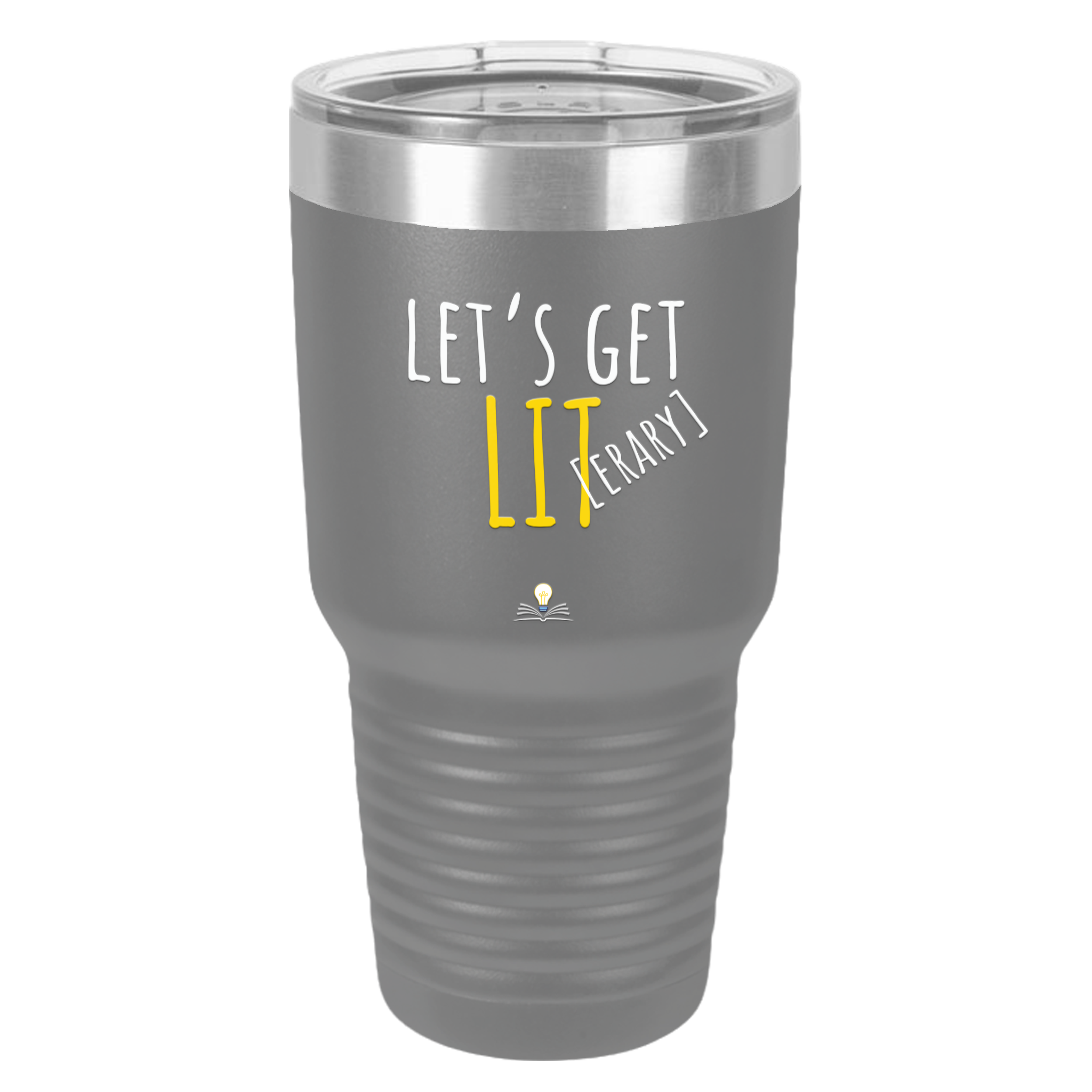 Let's Get Lit Insulated Tumbler | 30oz Travel Mug, Coffee Cup for Parties, Fun Gifts, Summer BBQ, Graduation product thumbnail image