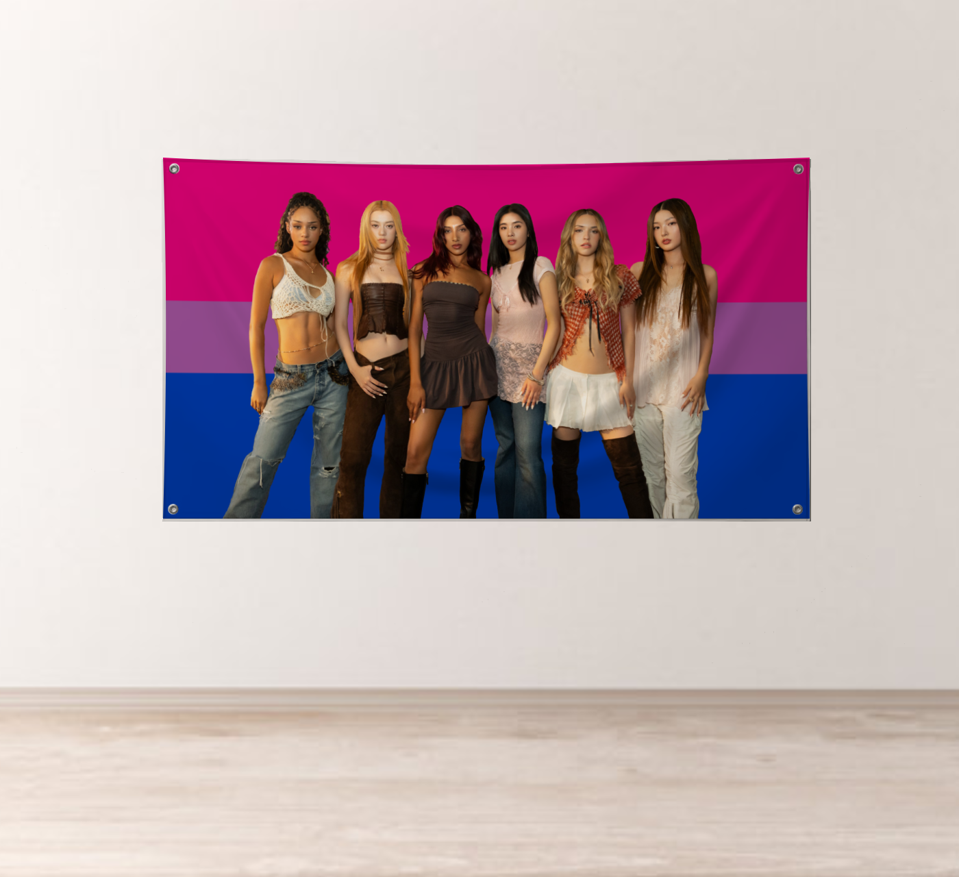 Katseye Bisexual Pride Flag product thumbnail image Katseye Bisexual Pride Flag product thumbnail image