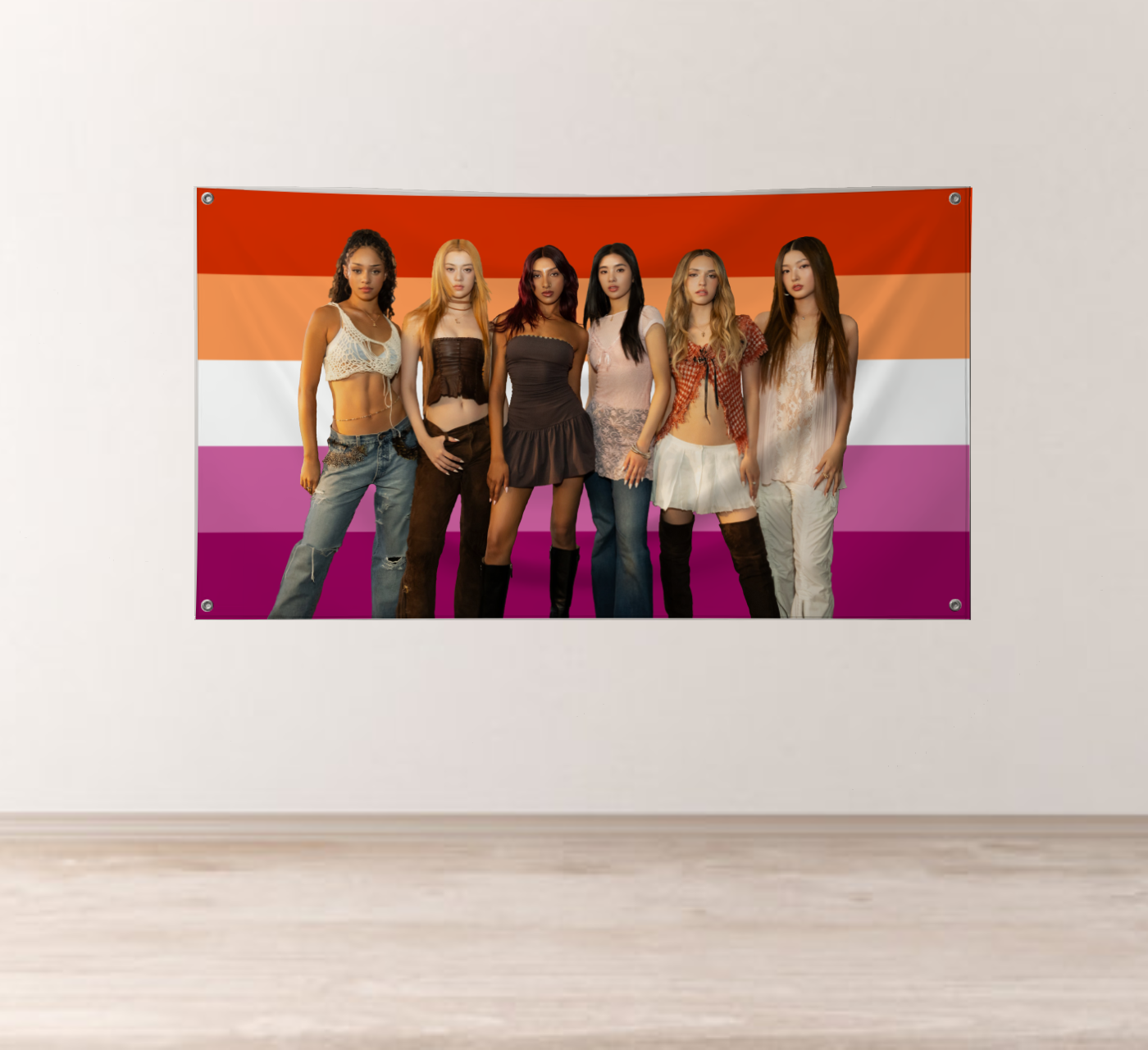 Katseye Lesbian Pride Flag