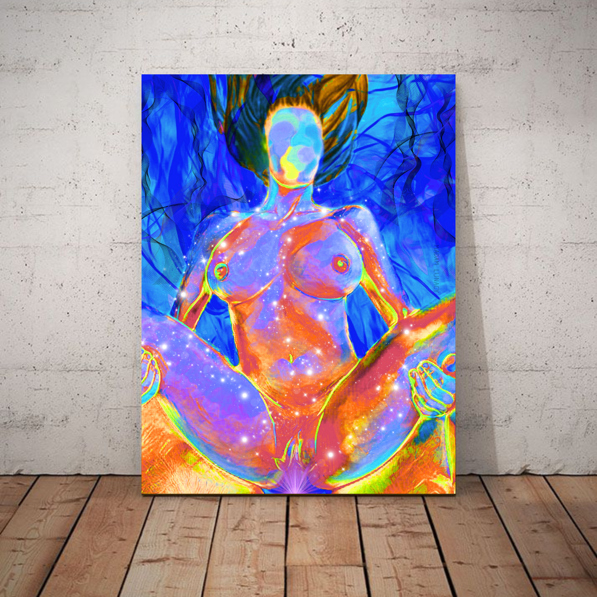 Cosmic Love. Art by Madam Lunacy - ART PRINT │Erotic Collection
