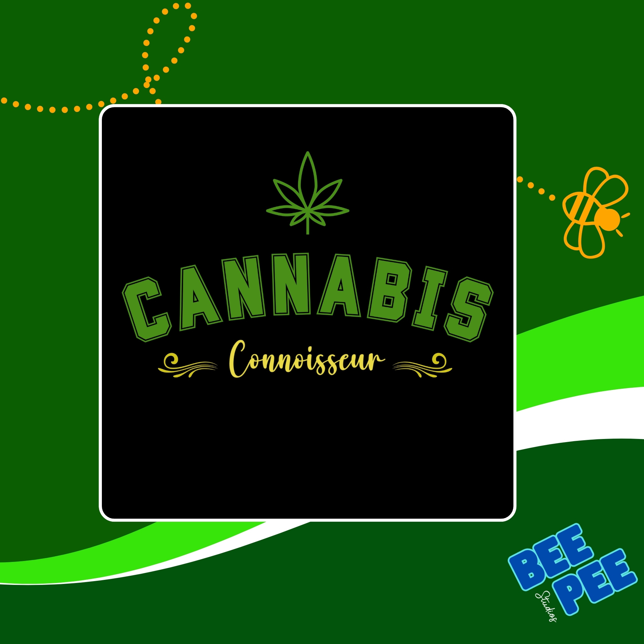 Unisex T-Shirt Cannabis Connoisseur Varsity Graphic Tee product thumbnail image