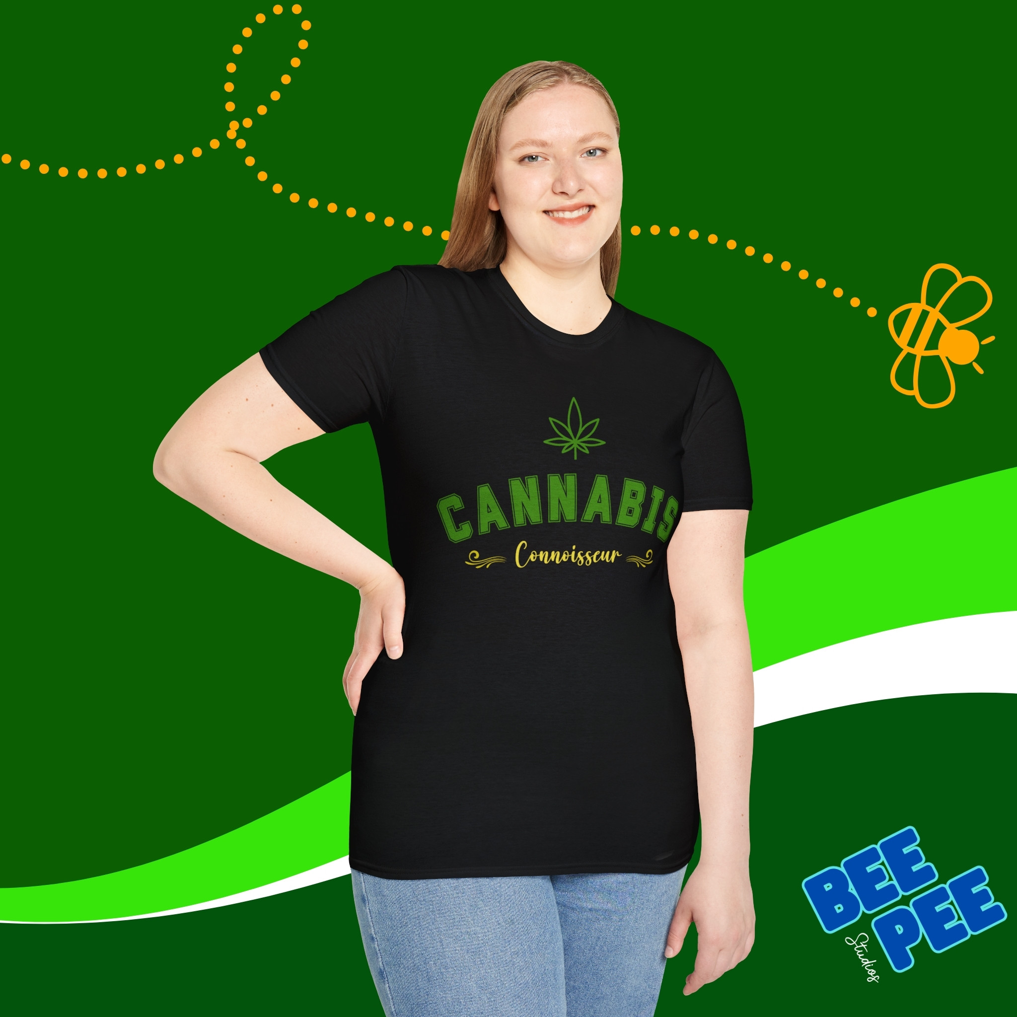 Unisex T-Shirt Cannabis Connoisseur Varsity Graphic Tee product thumbnail image Unisex T-Shirt Cannabis Connoisseur Varsity Graphic Tee product thumbnail image