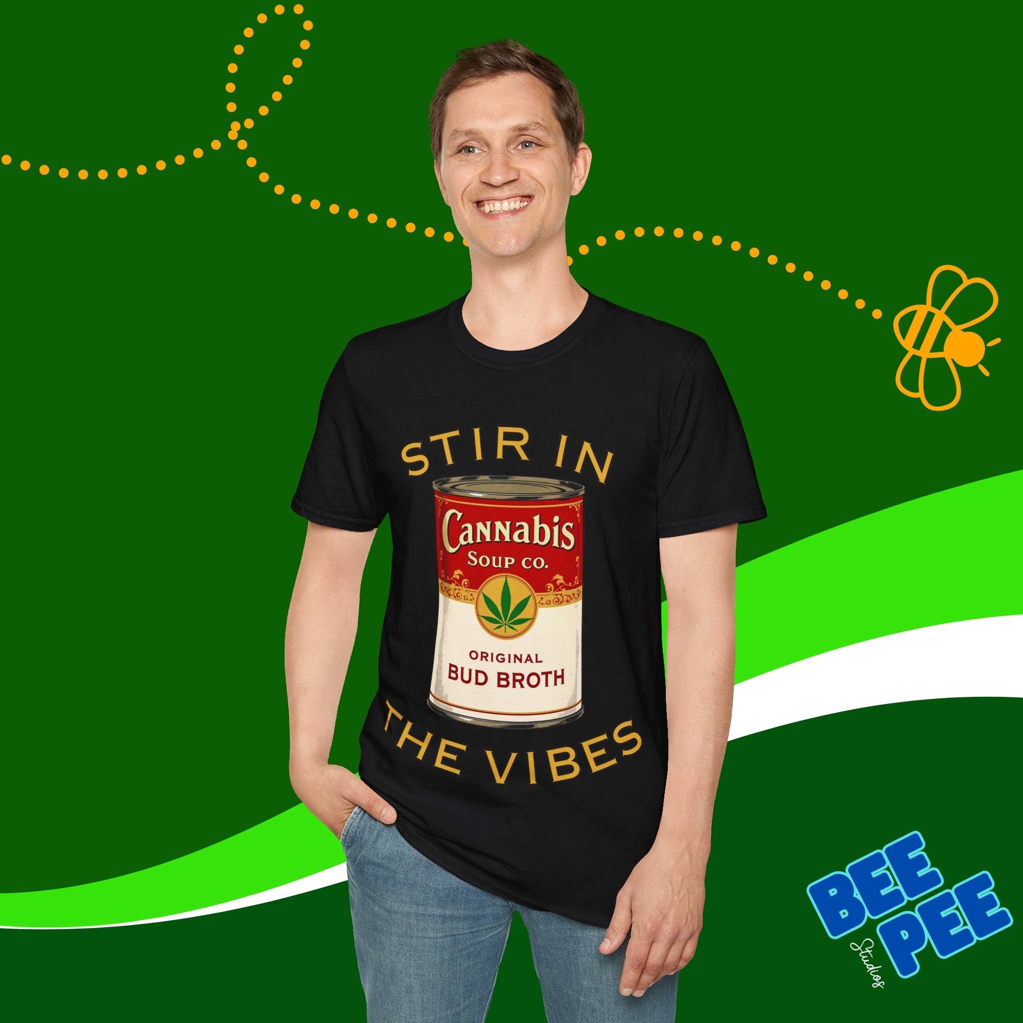 Funny Cannabis Soup Unisex T-Shirt product thumbnail image