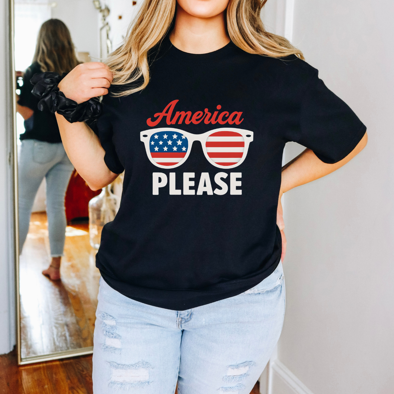 Patriotic Graphic T-Shirt | Unisex Softstyle Tee, Independence Day Shirt, Summer BBQ Outfit, American Pride Apparel, Fun Family [...]