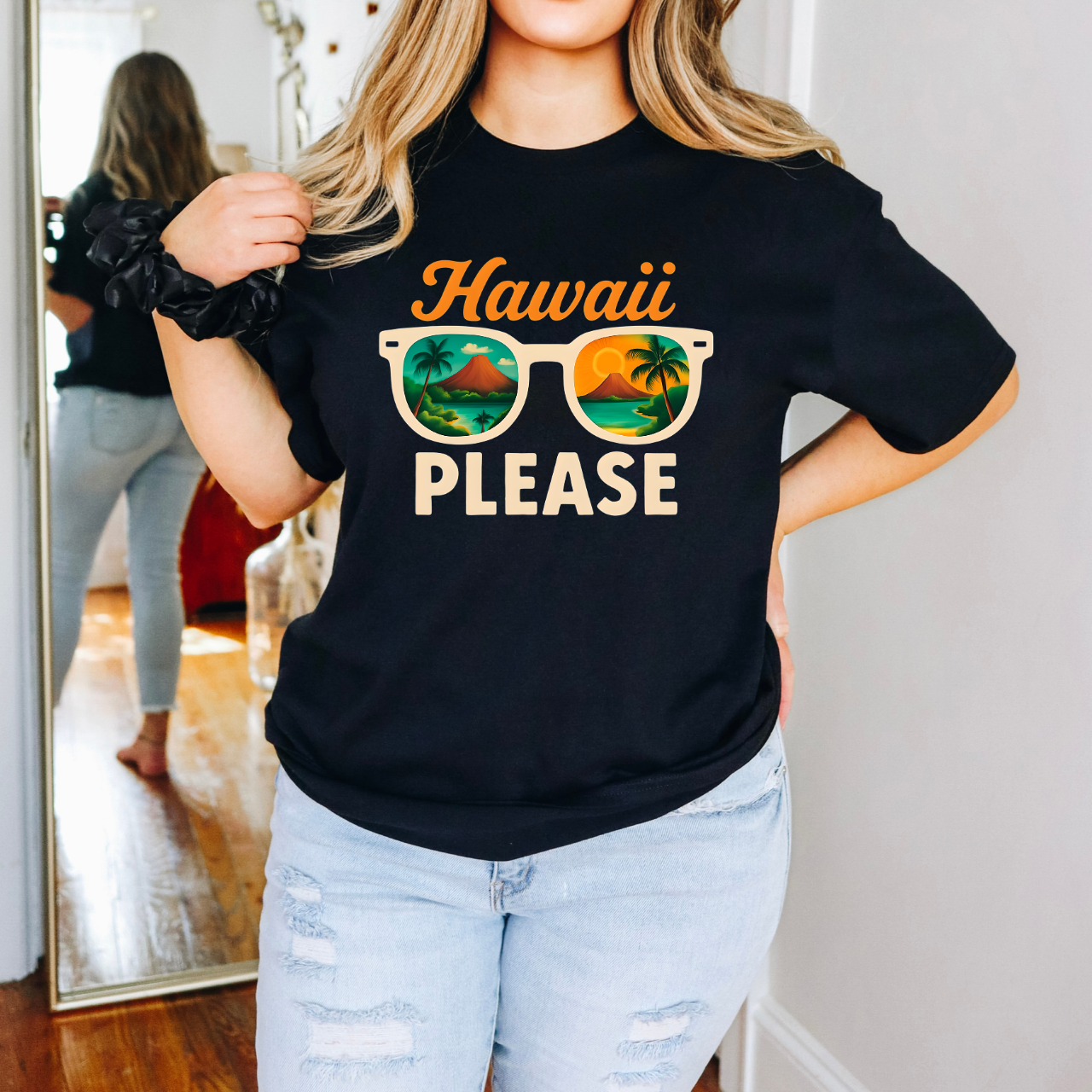 Hawaii Please T-Shirt | Unisex Graphic Tee, Vacation Top, Summer Apparel, Beachwear, Gift for Travelers