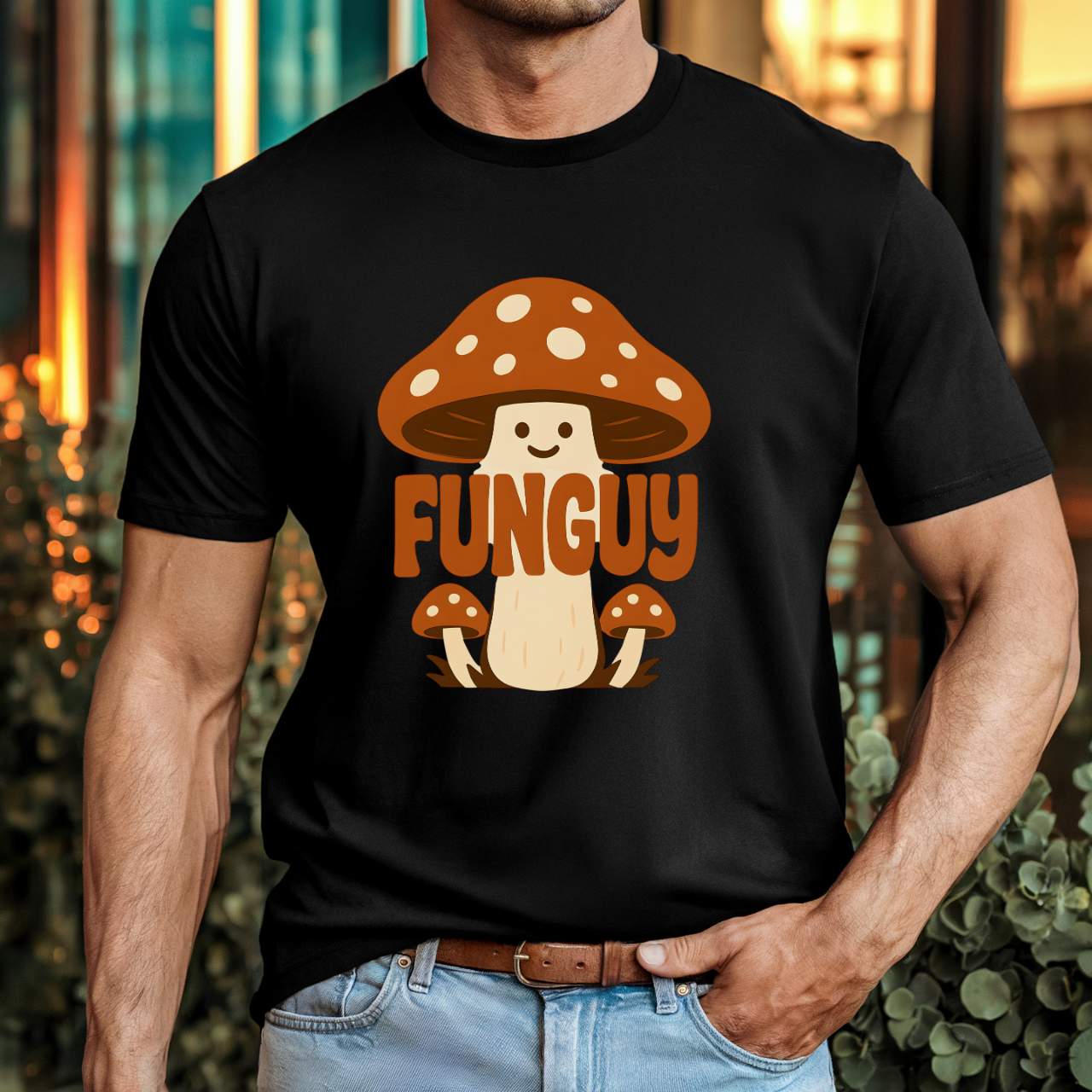 Whimsical Mushroom T-Shirt | Fun Guy Tee for Nature Lovers, Casual Wear, Gift for Friends, Trendy Summer Style, Graphic Tee