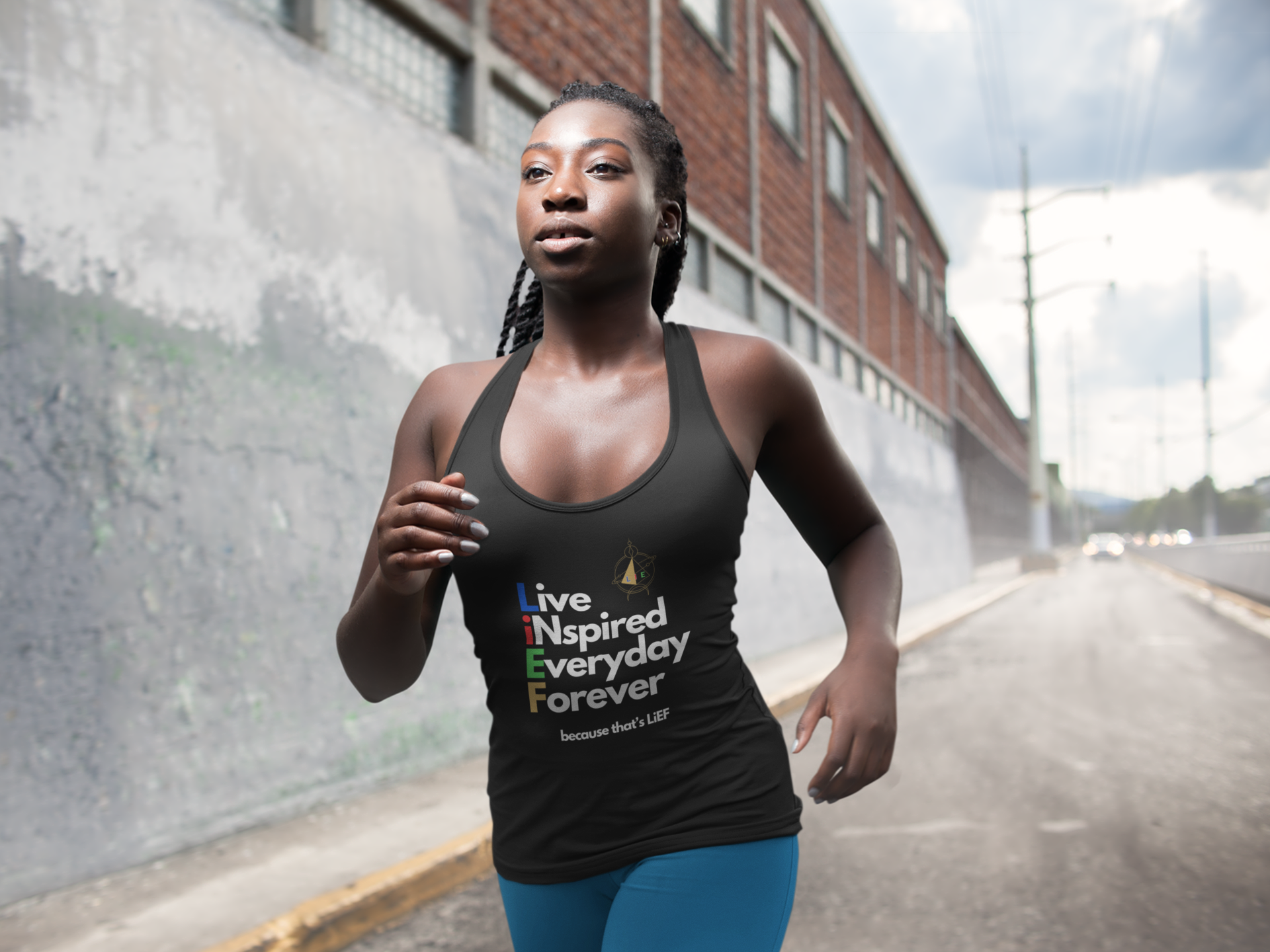 LiEF Racerback – Wear Your Power | Nspired Tank Top for Women Who Move with Purpose product thumbnail image LiEF Racerback – Wear Your Power | Nspired Tank Top for Women Who Move with Purpose product thumbnail image