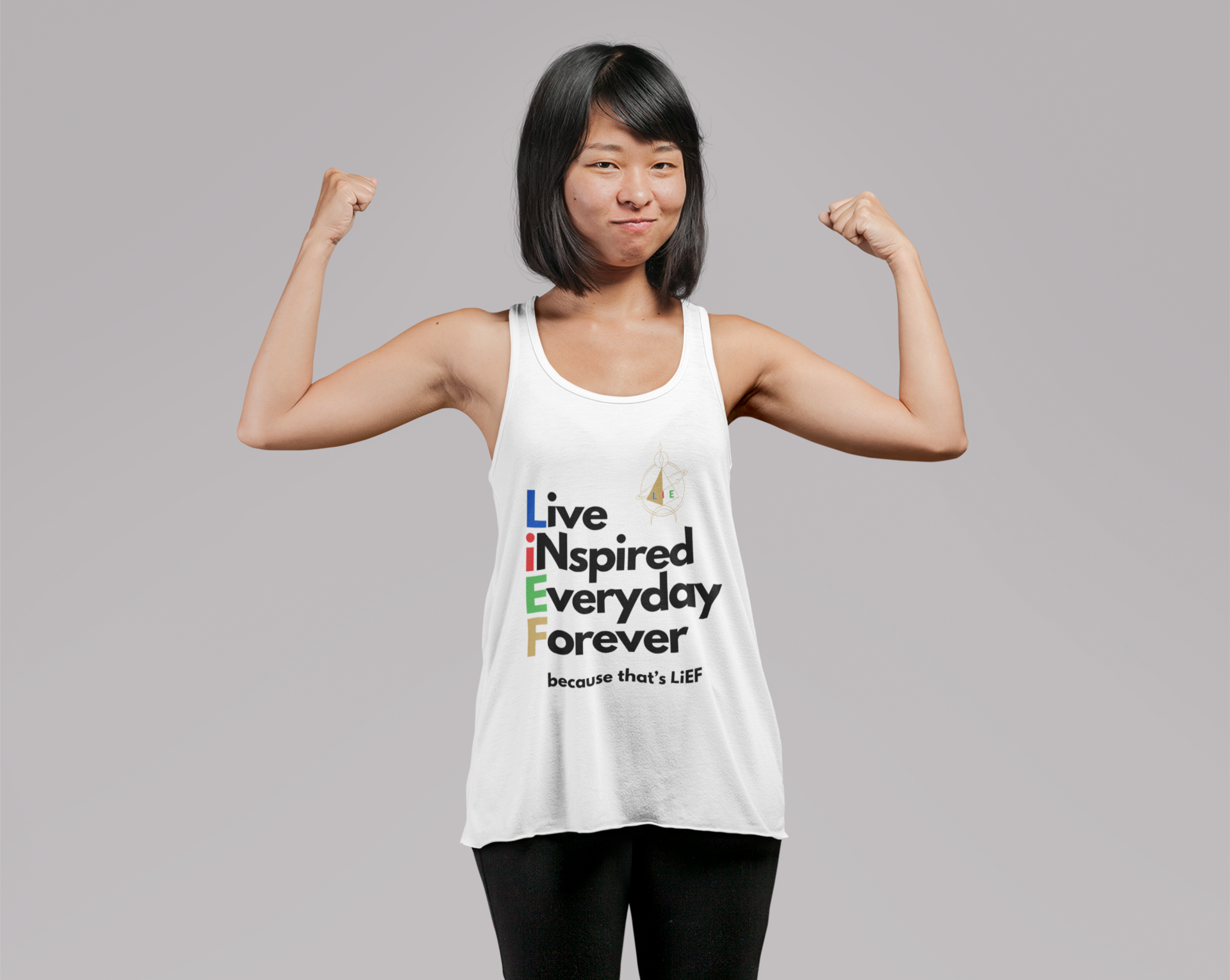 LiEF Racerback – Wear Your Power | Nspired Tank Top for Women Who Move with Purpose product thumbnail image LiEF Racerback – Wear Your Power | Nspired Tank Top for Women Who Move with Purpose product thumbnail image