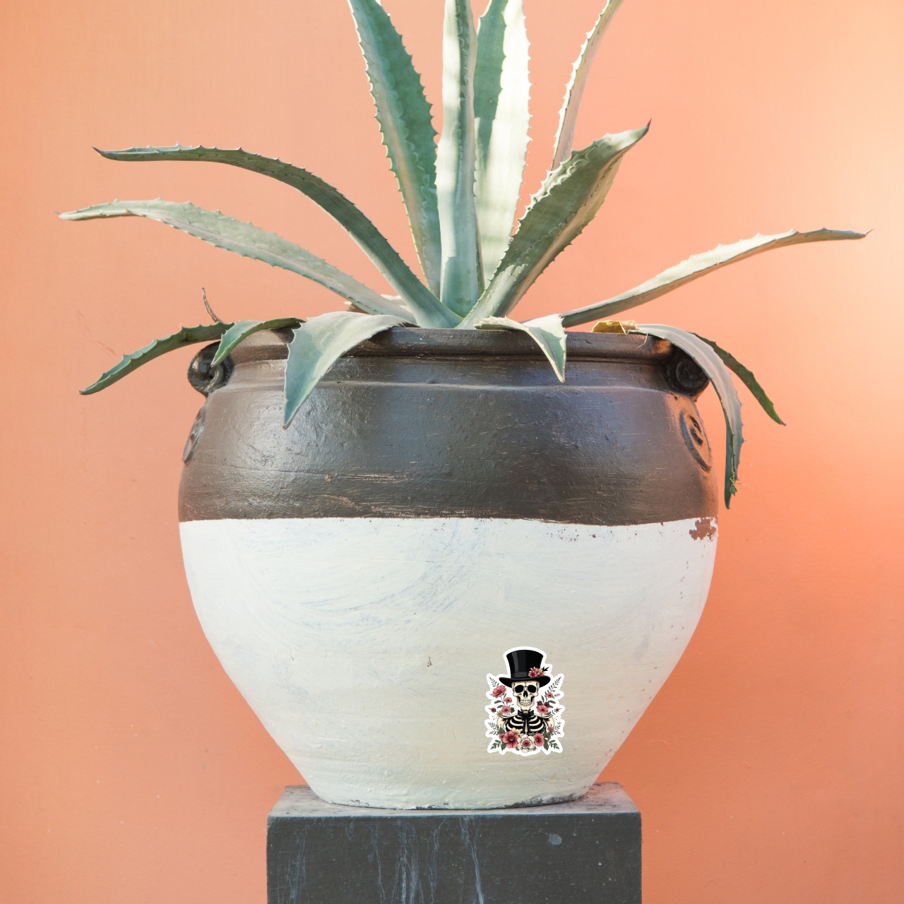 Victorian Gothic Skeleton Kiss-Cut Stickers product thumbnail image