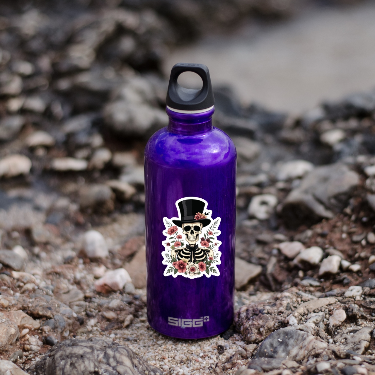 Victorian Gothic Skeleton Kiss-Cut Stickers product thumbnail image