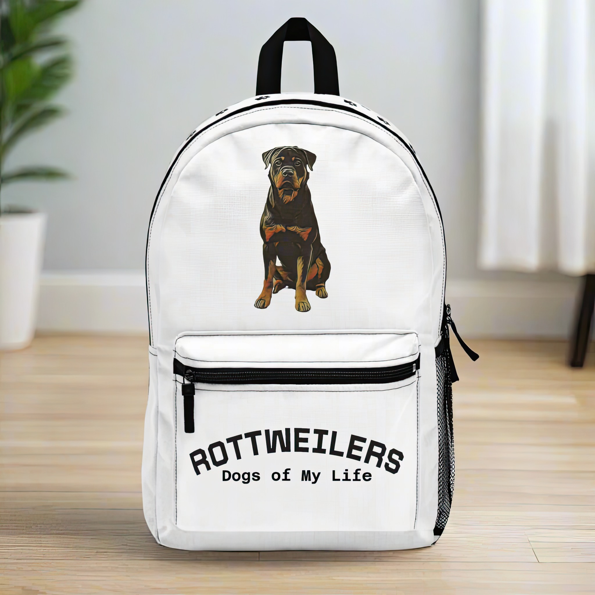 Custom Dog Backpack - Personalized Pet Travel Bag, Dog Walking Gear, Pet Owner Gift, Dog Lover Backpack, Dog Breed, Dog Portrait