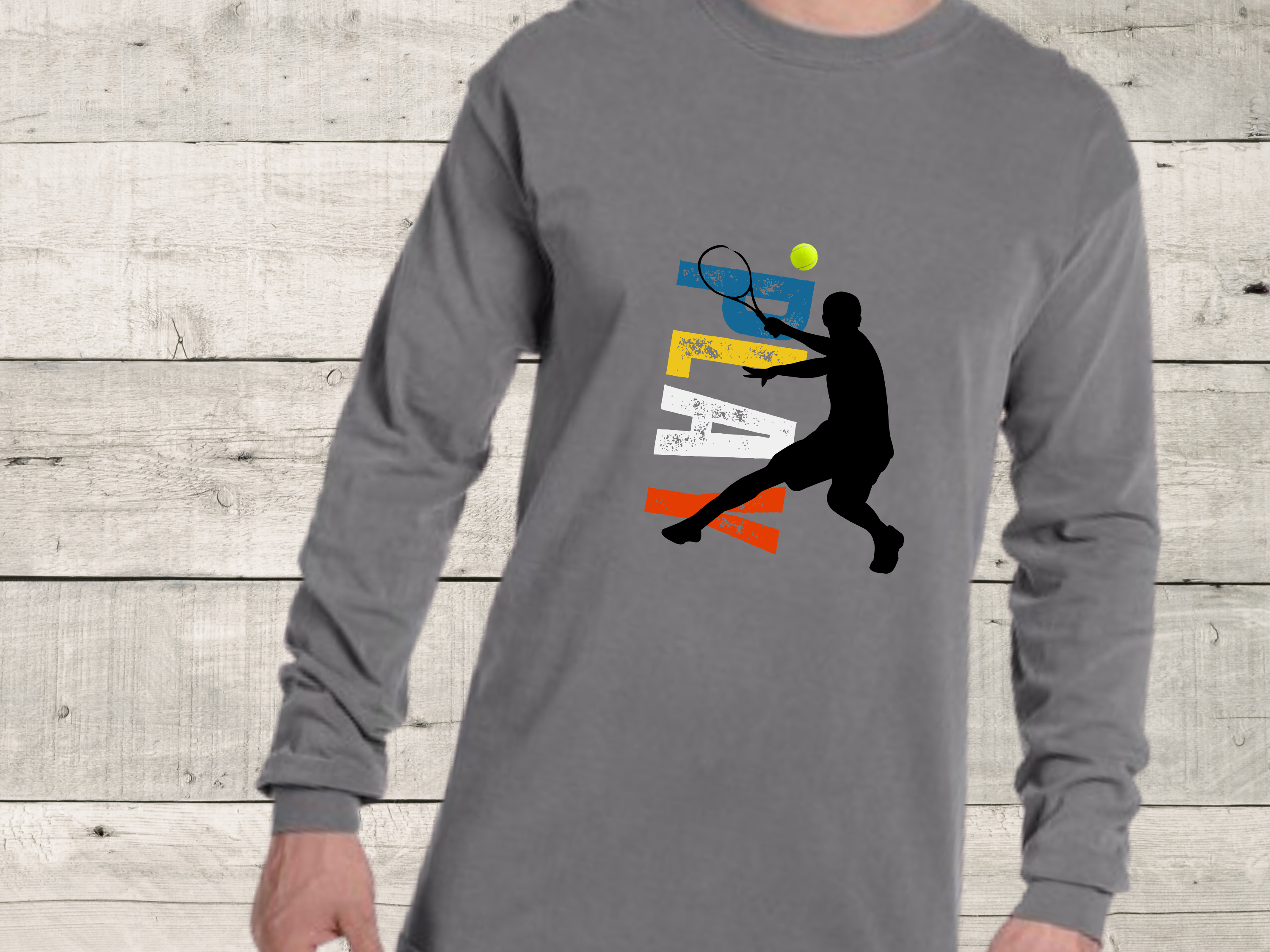 Tennis T-Shirt, Original graphic, Cool and Comfy, Tennis related, Long sleeve T-shirt, Several beautiful colors Tennis T-Shirt, Original graphic, Cool and Comfy, Tennis related, Long sleeve T-shirt, Several beautiful colors