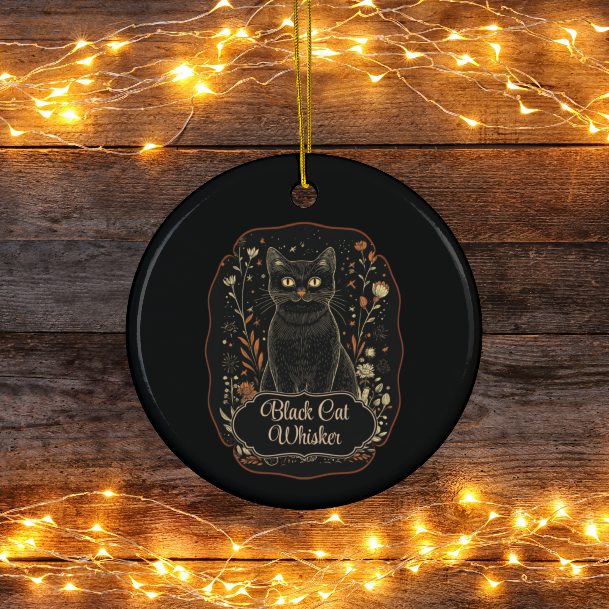 Black Cat Whisker Ceramic Ornaments product thumbnail image