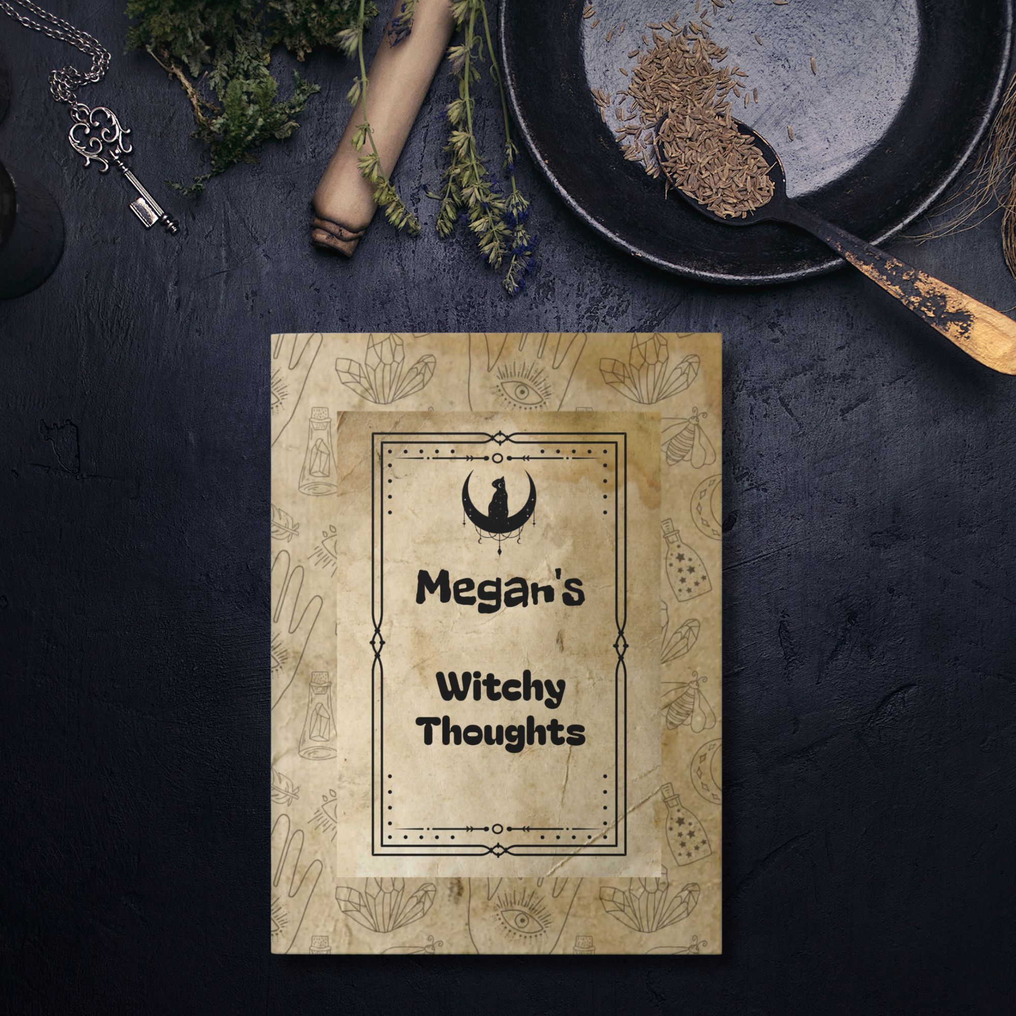 Personalized Witchy Thoughts Journal 
