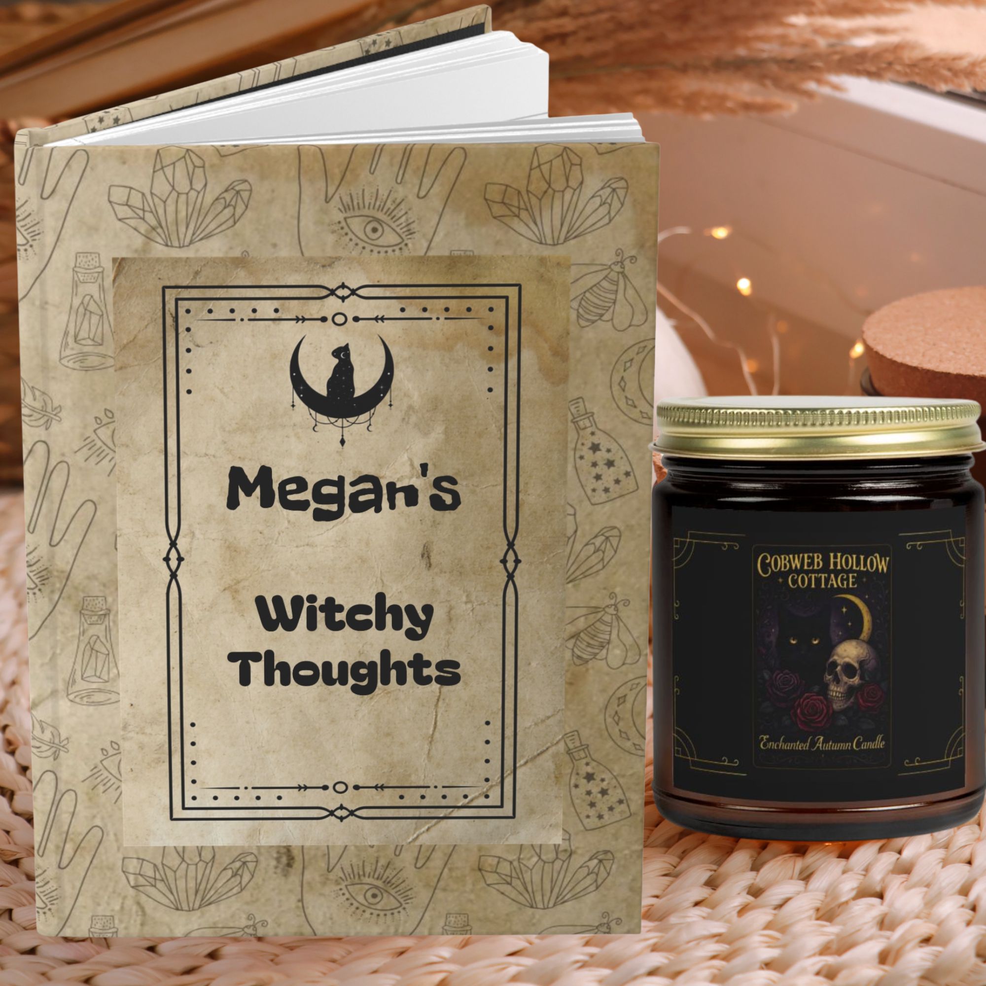 Personalized Witchy Thoughts Journal product thumbnail image Personalized Witchy Thoughts Journal product thumbnail image