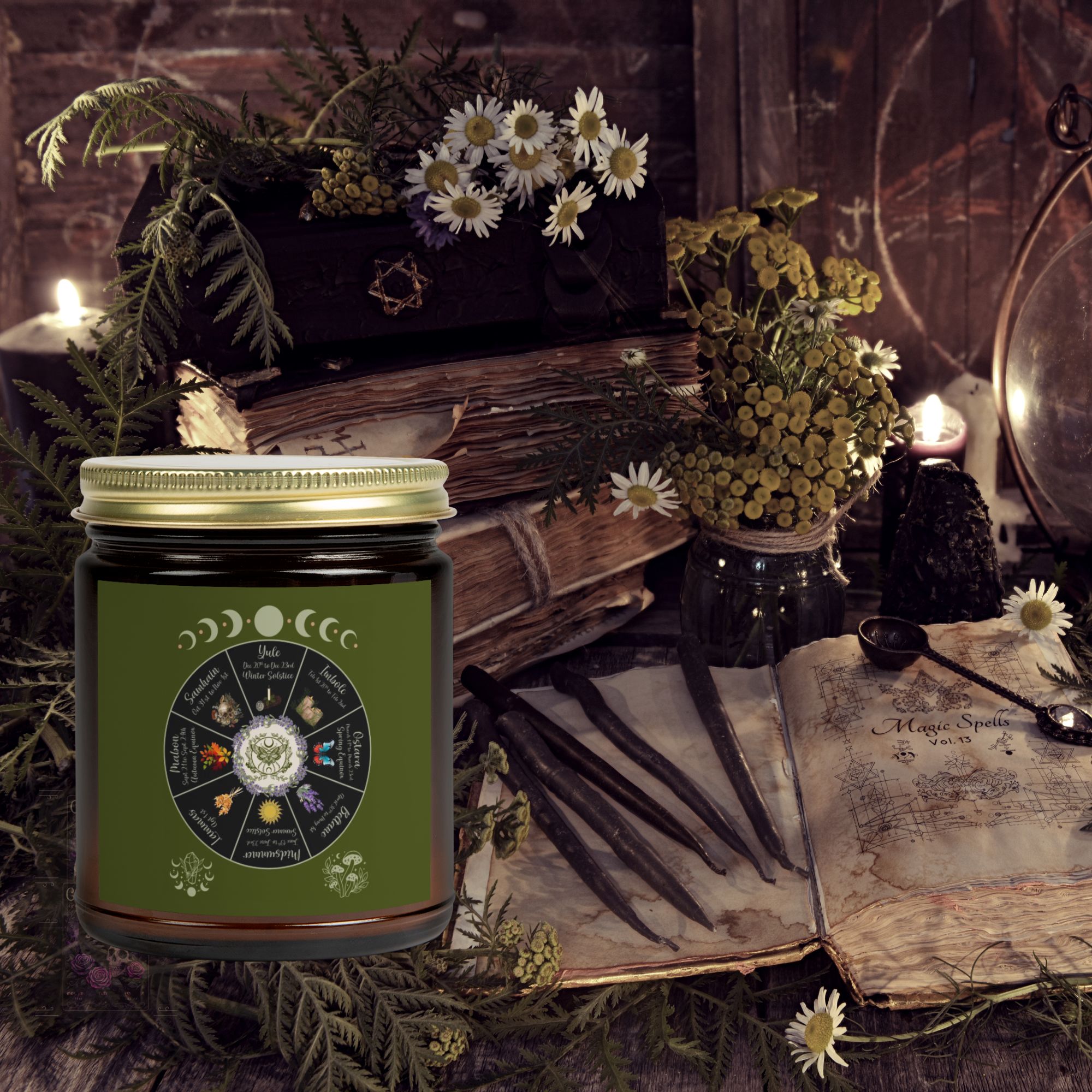 Witch Wheel Candle Scented Candle