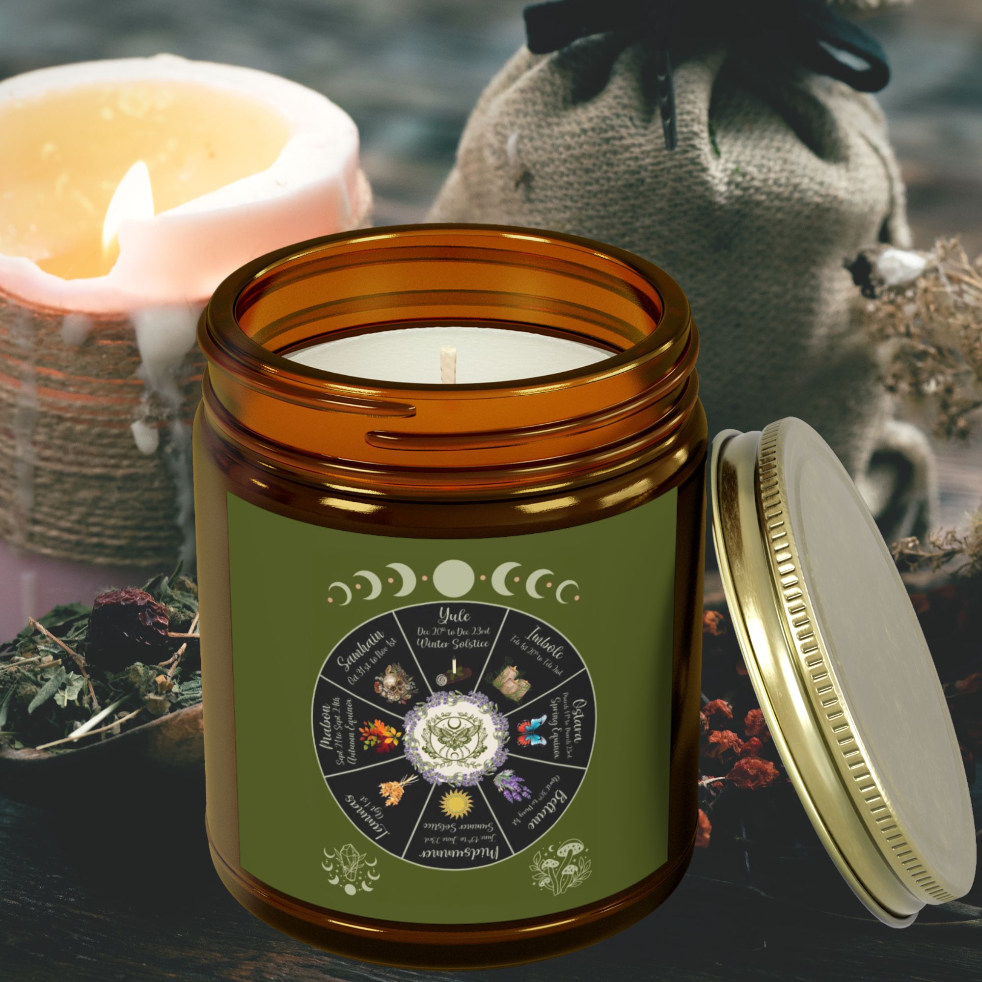Witch Wheel Candle Scented Candle product thumbnail image