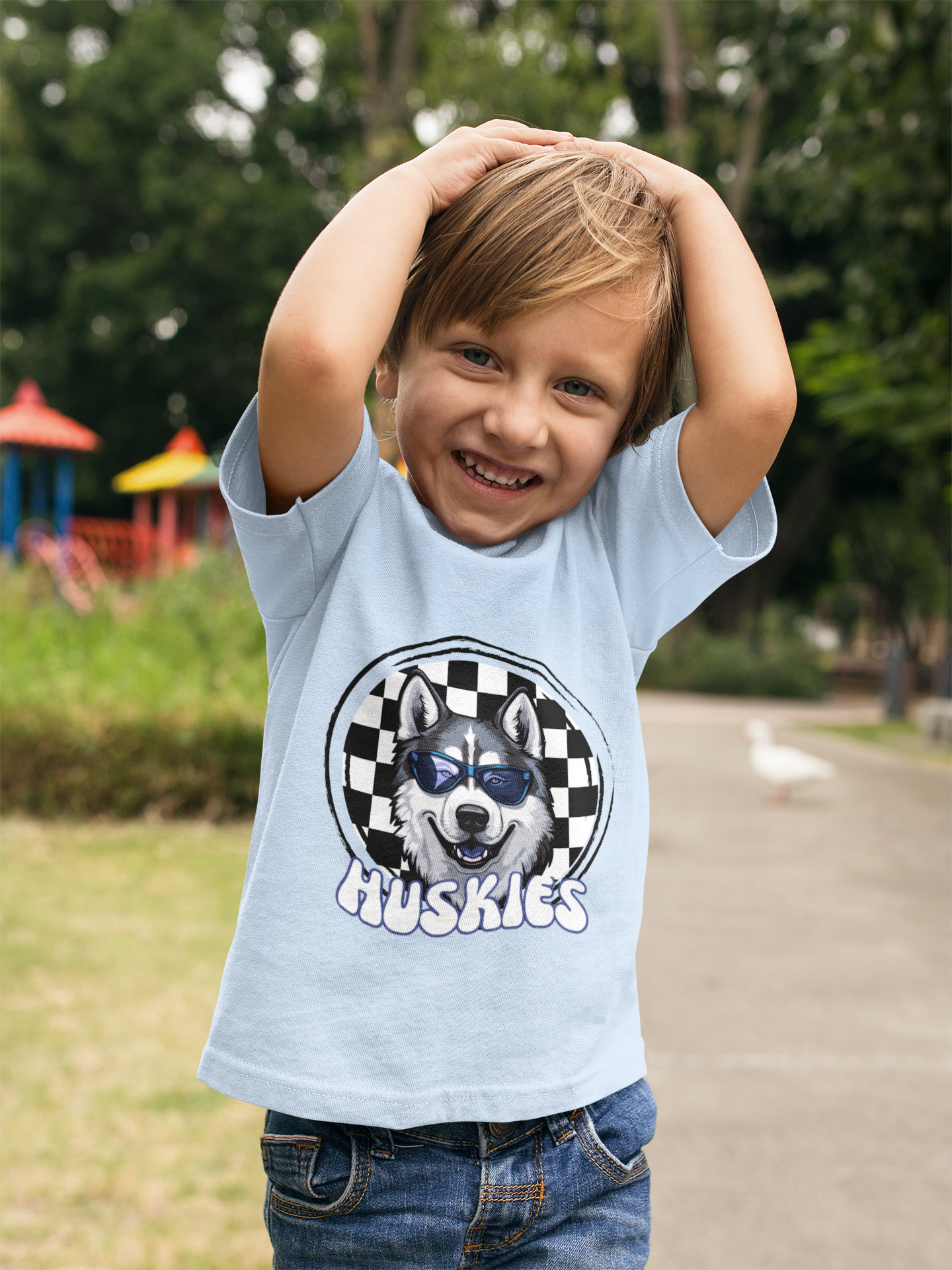 Huskies- Kids Spirit Tee product thumbnail image Huskies- Kids Spirit Tee product thumbnail image