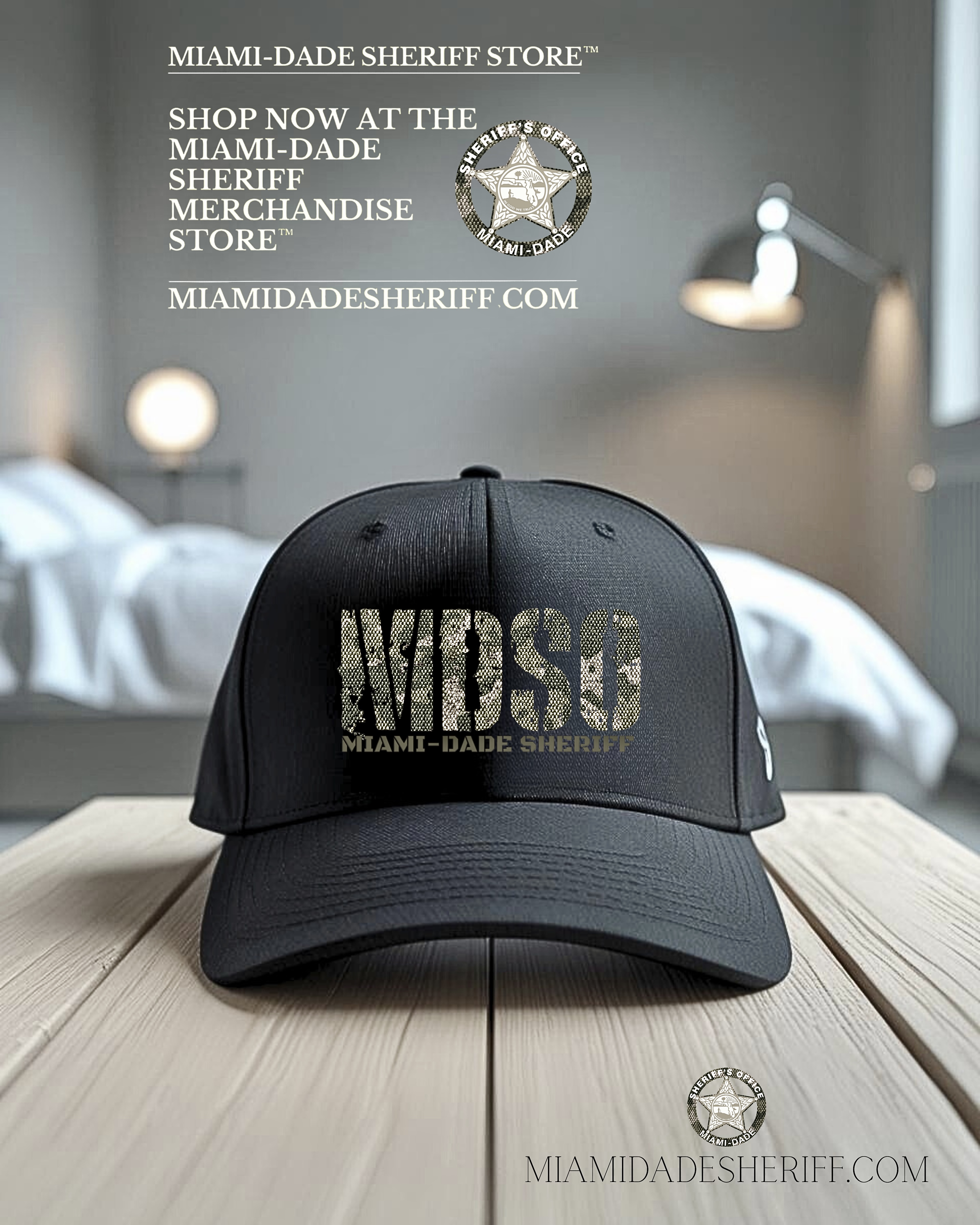 MIAMI DADE SHERIFF CAMO STYLE CAP