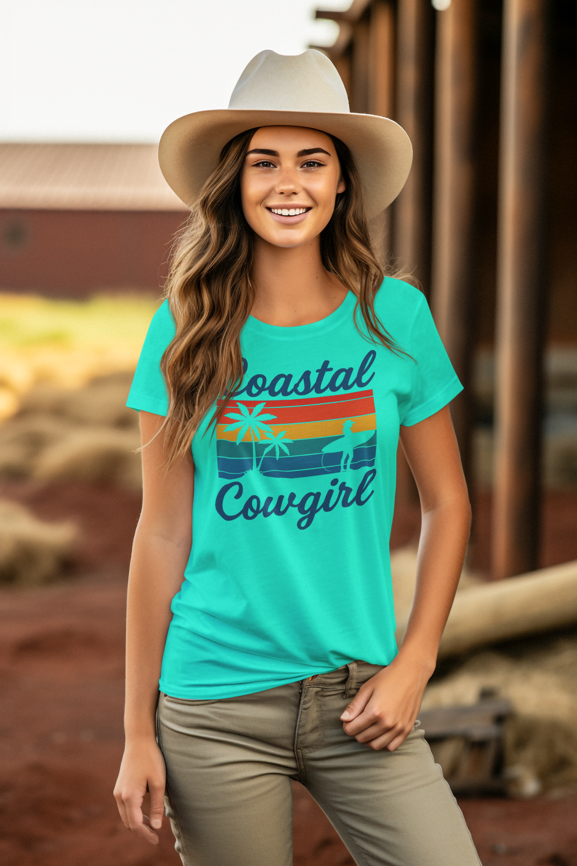 Coastal Cowgirl Tank Top | Summer Vibes, Beachwear, Gift for Her, Casual Top, Festival Clothing
