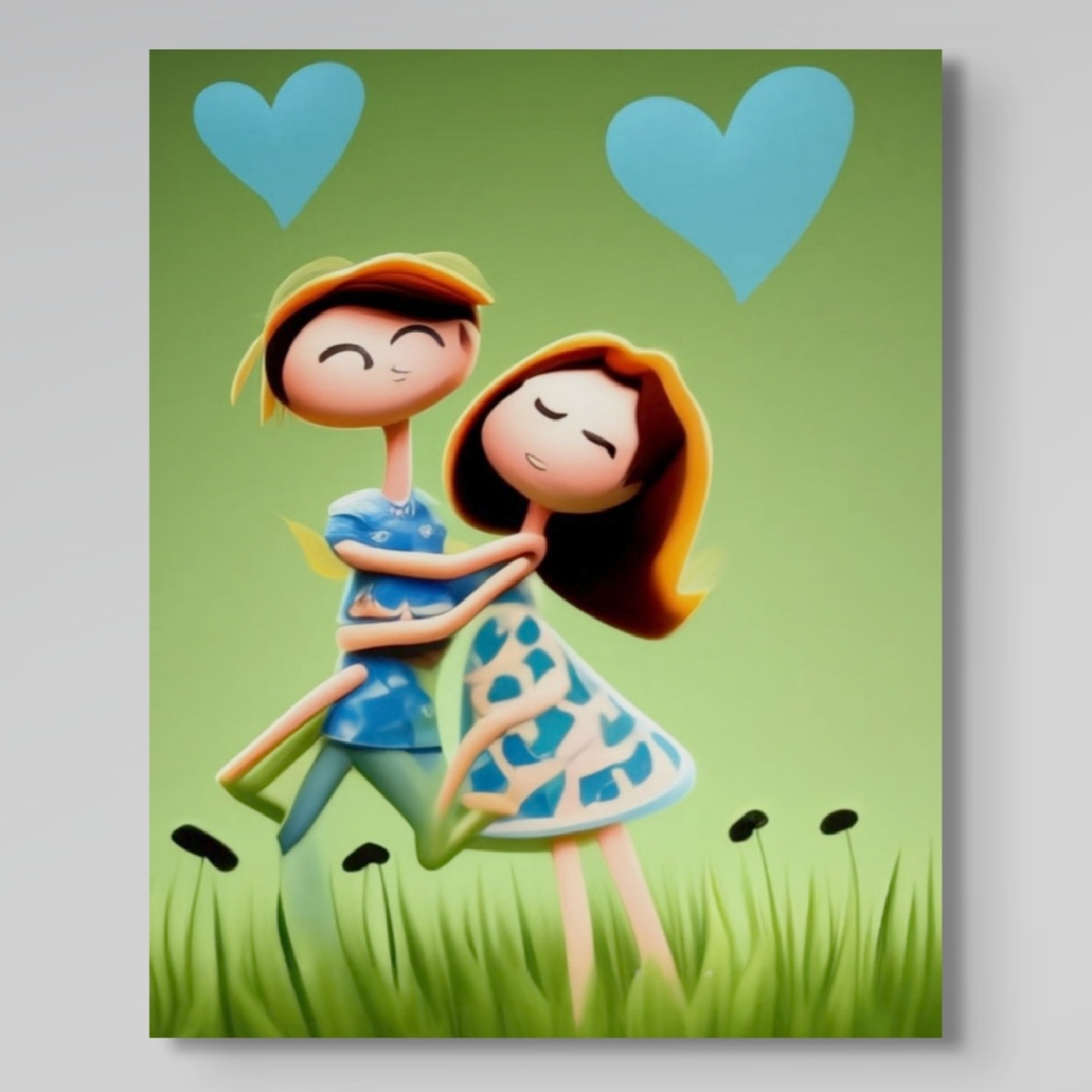 Two in Love, Canvas Wall Art, Canvas, In Love Canvas, Love Canvas, Blue Hearts Wall Hangings,Canvas Wall Decor, Canvas, product thumbnail image Two in Love, Canvas Wall Art, Canvas, In Love Canvas, Love Canvas, Blue Hearts Wall Hangings,Canvas Wall Decor, Canvas, product thumbnail image