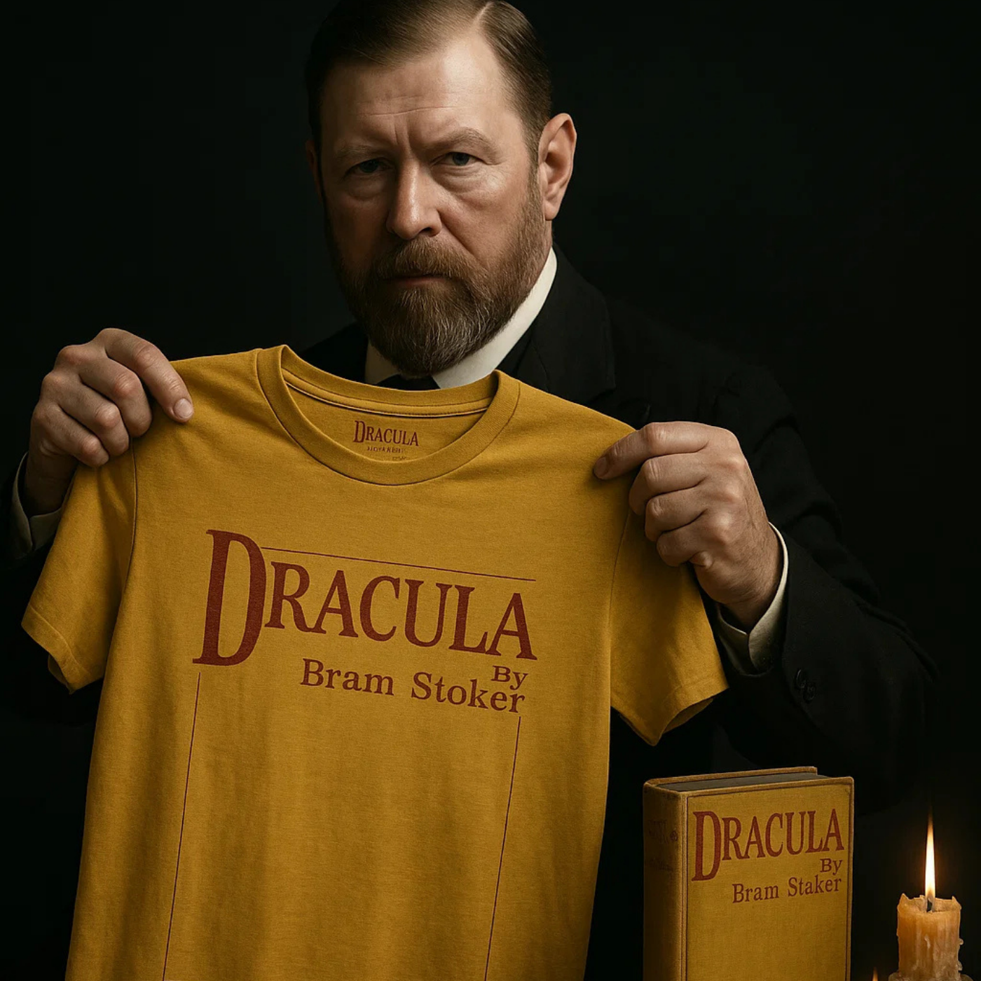 Dracula 1897 T-Shirt – Yellow Cover Edition – A True Reborn product thumbnail image Dracula 1897 T-Shirt – Yellow Cover Edition – A True Reborn product thumbnail image