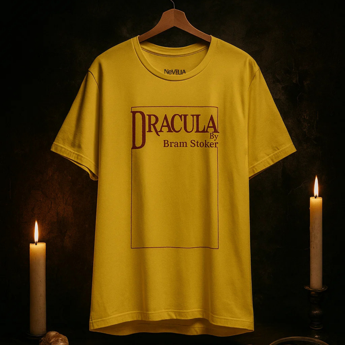 Dracula 1897 T-Shirt – Yellow Cover Edition – A True Reborn Dracula 1897 T-Shirt – Yellow Cover Edition – A True Reborn