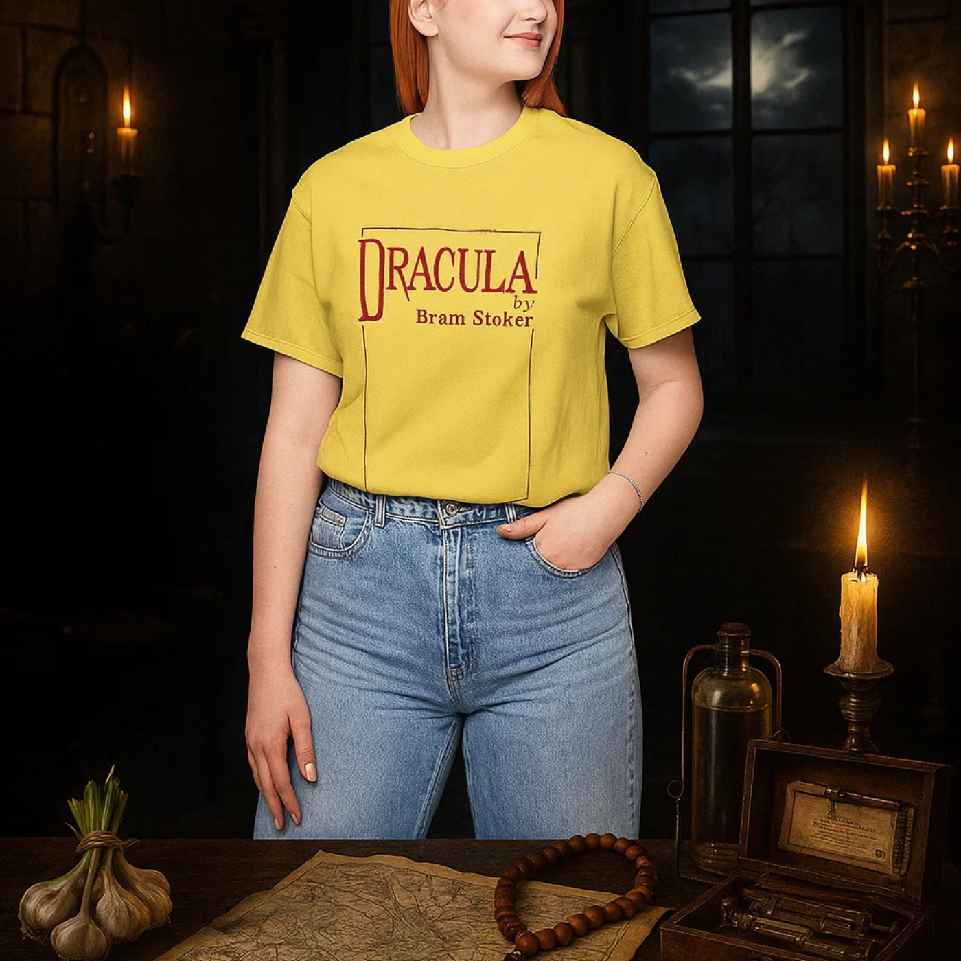 Dracula 1897 T-Shirt – Yellow Cover Edition – A True Reborn product thumbnail image Dracula 1897 T-Shirt – Yellow Cover Edition – A True Reborn product thumbnail image