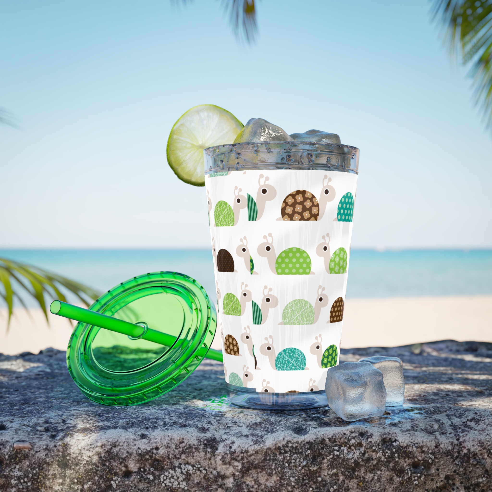 Cute Snail Design Tumbler, 16oz Stainless Steel Travel Mug, Perfect Gift for Nature Lovers, Eco-Friendly Drinkware, Fun Cup for Kids [...] product thumbnail image