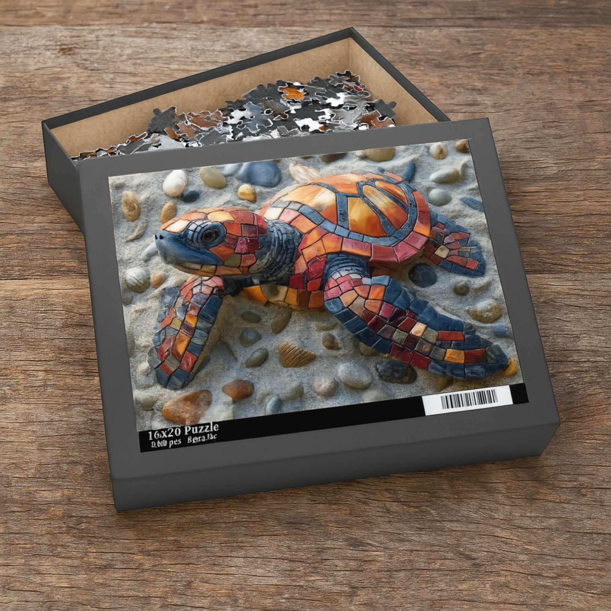 Mosaic Tortoise Jigsaw Puzzle 120 252 500 Pieces | Sea Turtle Puzzle for Adults and Kids | Unique Nature Gift in Tin Box Mosaic Tortoise Jigsaw Puzzle 120 252 500 Pieces | Sea Turtle Puzzle for Adults and Kids | Unique Nature Gift in Tin Box