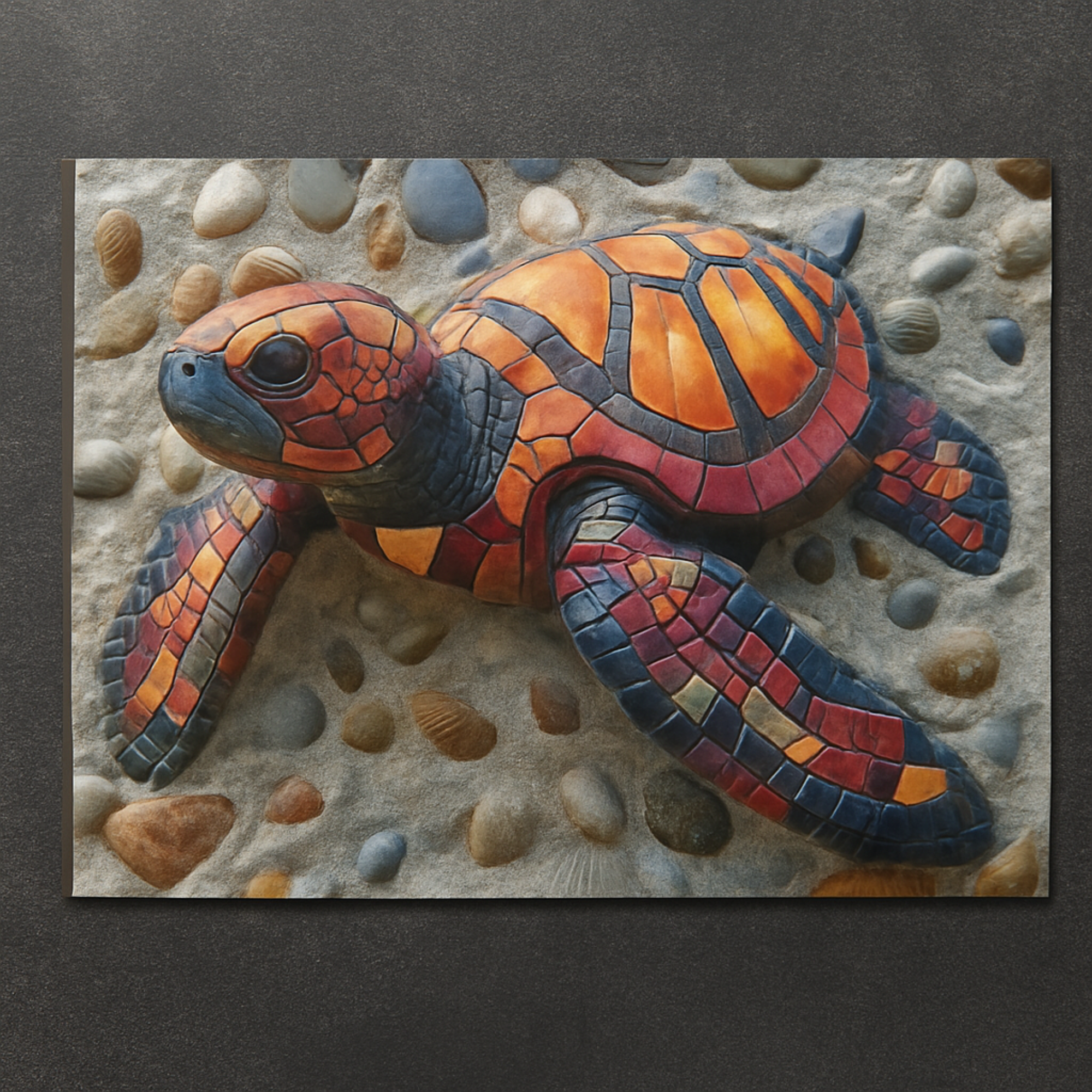 Mosaic Tortoise Jigsaw Puzzle 120 252 500 Pieces | Sea Turtle Puzzle for Adults and Kids | Unique Nature Gift in Tin Box product thumbnail image