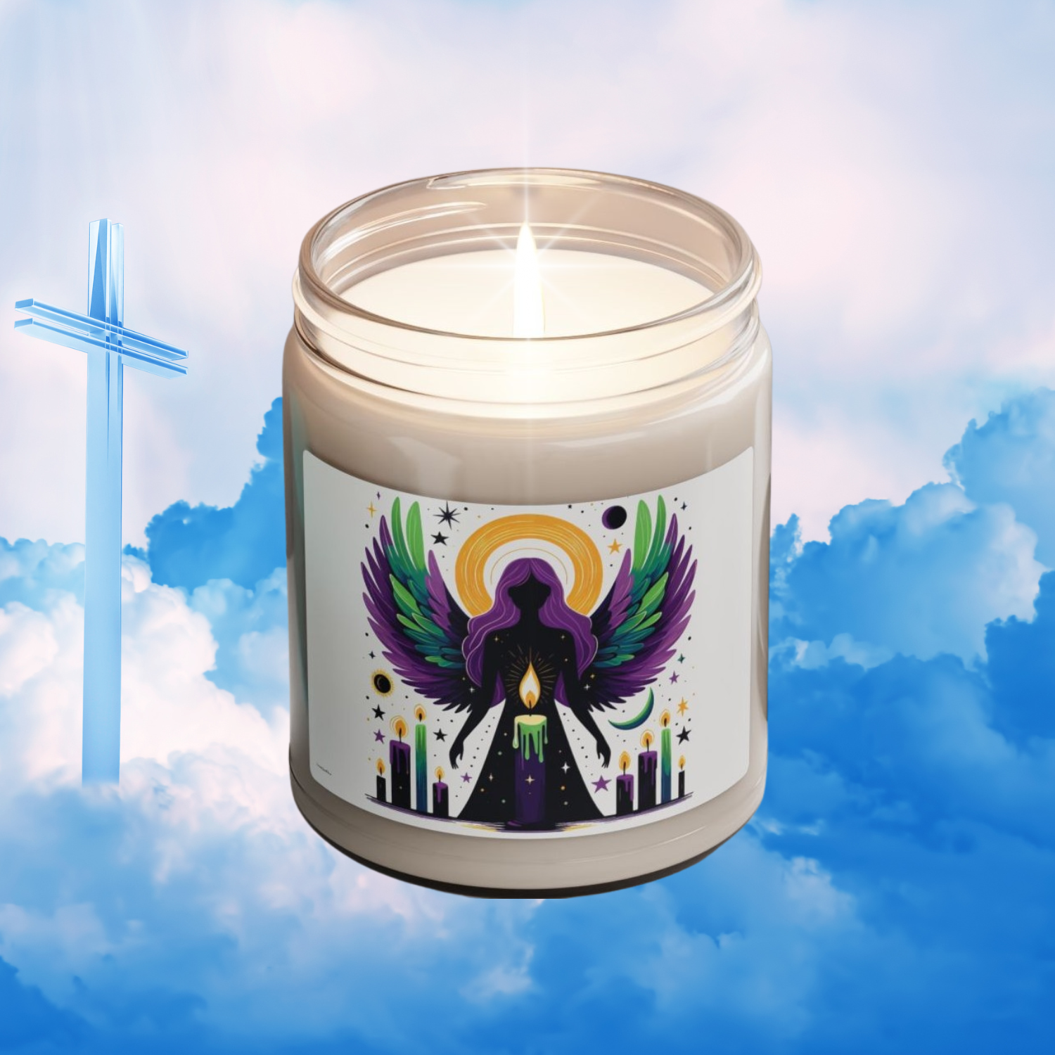 Mystical Guardian Soy Candle - Aromatherapy Candle, Relaxation Gift, Magical Home Decor, Perfect for Meditation, Rituals product thumbnail image Mystical Guardian Soy Candle - Aromatherapy Candle, Relaxation Gift, Magical Home Decor, Perfect for Meditation, Rituals product thumbnail image